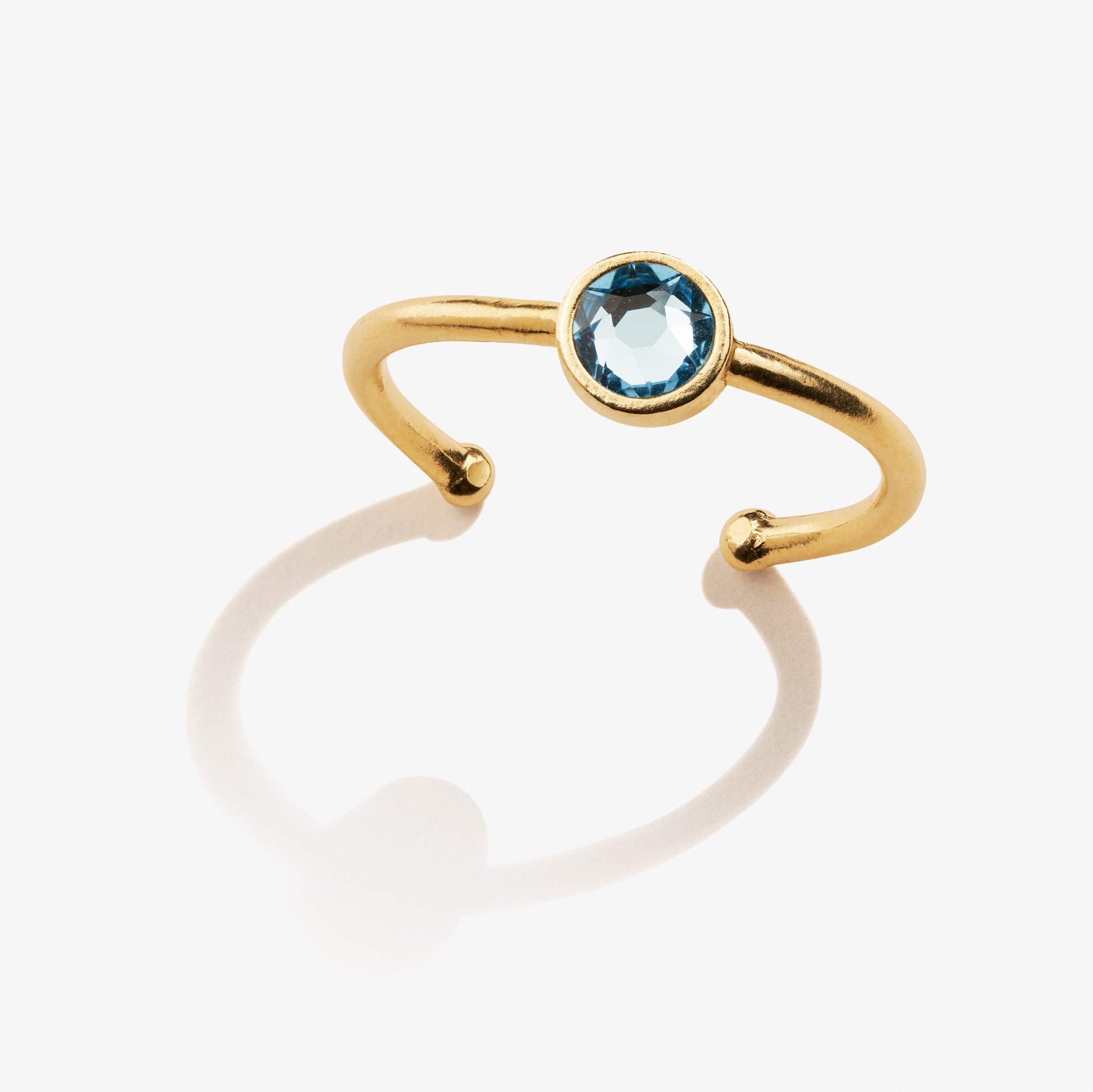 Aquamarine Birthstone Ring for Women - March Birthstone Jewelry, Sterling Silver Gemstone Ring for Birthday, Anniversary & Gift - Perfect for Everyday Wear & Special Occasions