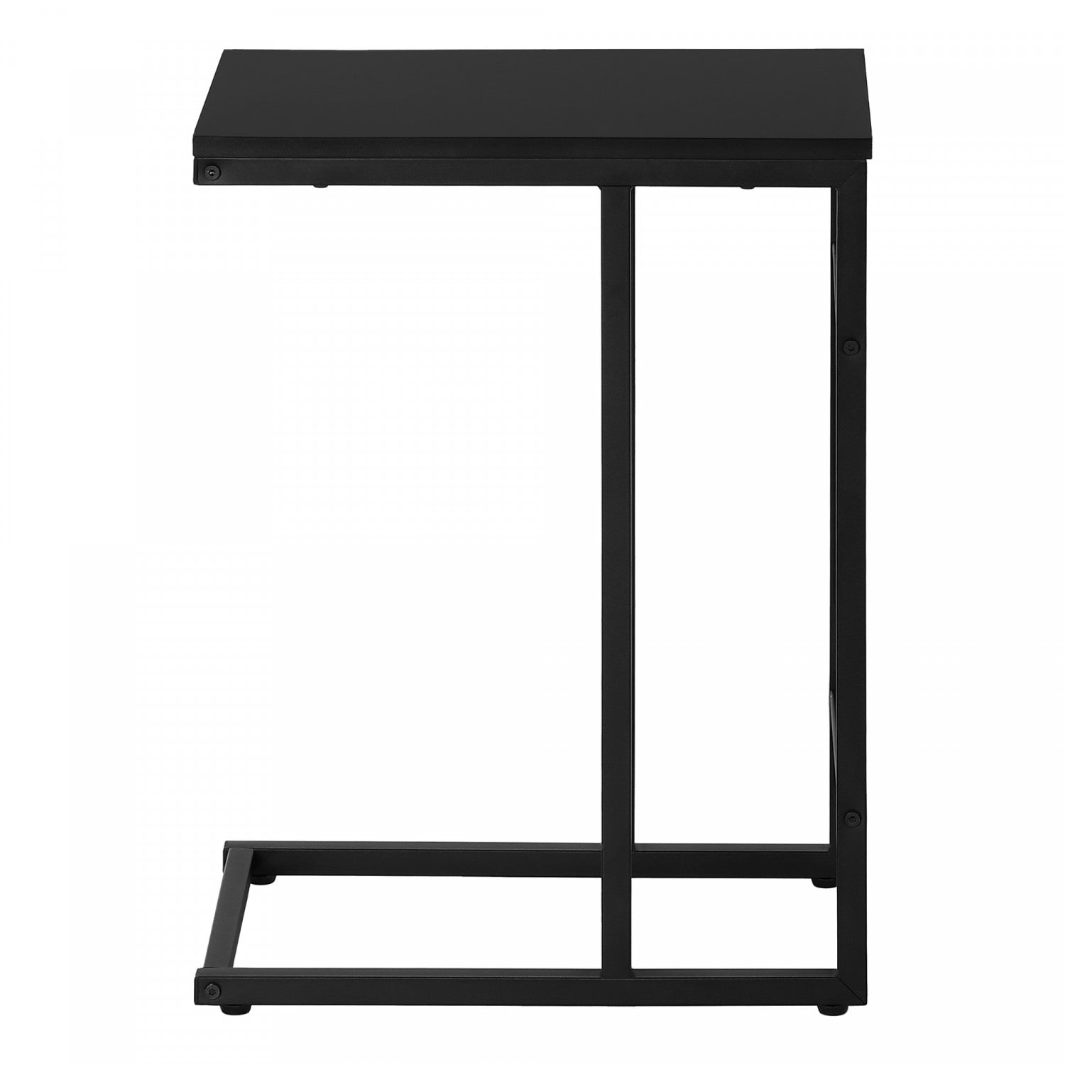 Modern Black Calen Side Table - Small End Table for Living Room, Bedroom, or Office - Nightstand & Accent Furniture with Sturdy Metal Frame