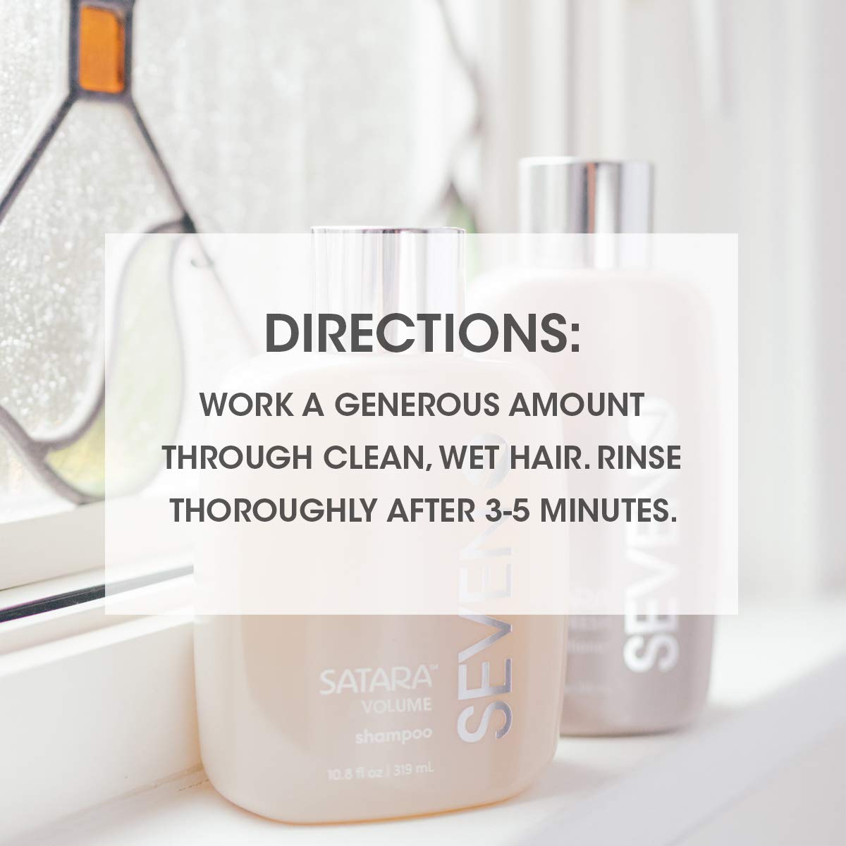 SEVEN Hair Care Satara Volume Conditioner for Women & Men - Sulfate & Paraben Free, Cruelty Free with Argan Oil, Pro Vitamin B5, Hydrolyzed Quinoa & Grapeseed Oil - Volumizing Treatment for Flat & Limp Hair - Made in USA - Perfect for Daily Hair Care & Salon-Quality Results at Home