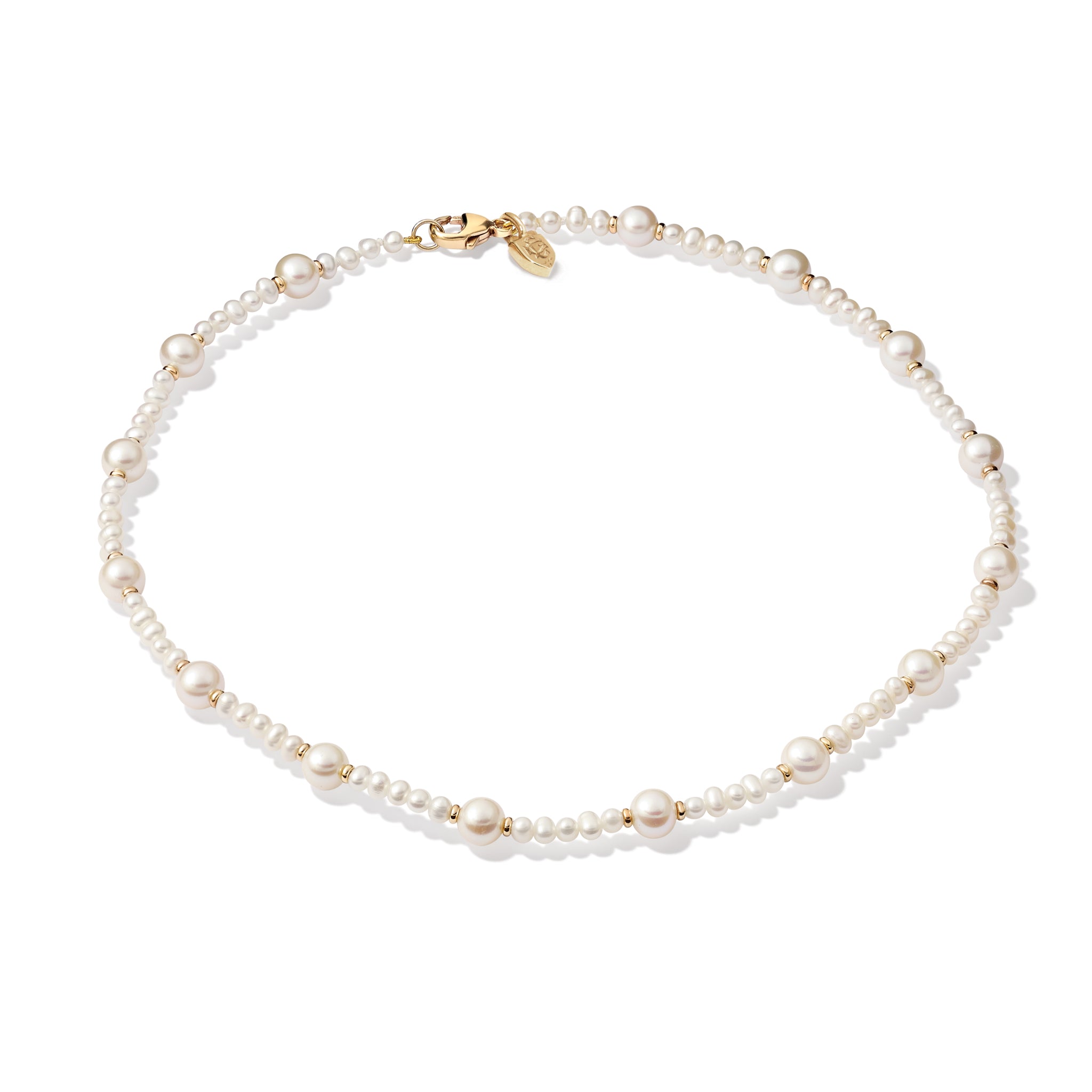 Lucia Yellow Gold Pearl Necklace for Women - Elegant Jewelry Gift for Birthday, Anniversary & Special Occasions