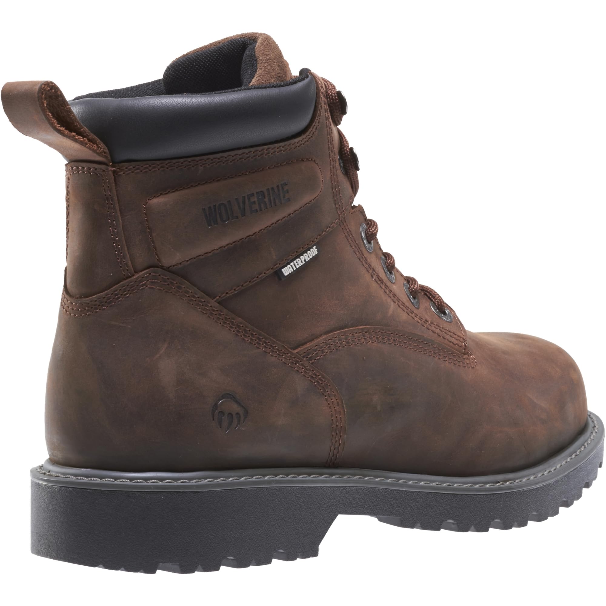 WOLVERINE Men's Floorhand Waterproof Steel Toe 6-Inch Work Boots - Durable Safety Shoes for Construction, Oil Rig & Outdoor Work