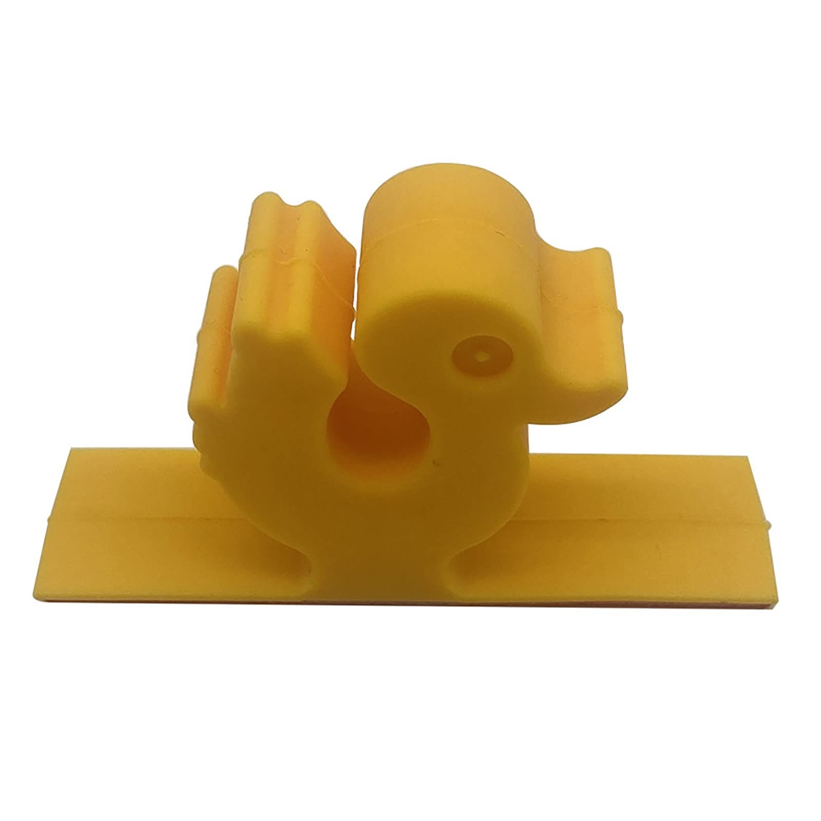Self-Adhesive Silicone Cord Organizer Clip - Butterfly Design for Kitchen, Bathroom & Household (Yellow, 8x4x2.2cm) - Perfect for Organizing Cables, Chargers & Appliance Wires