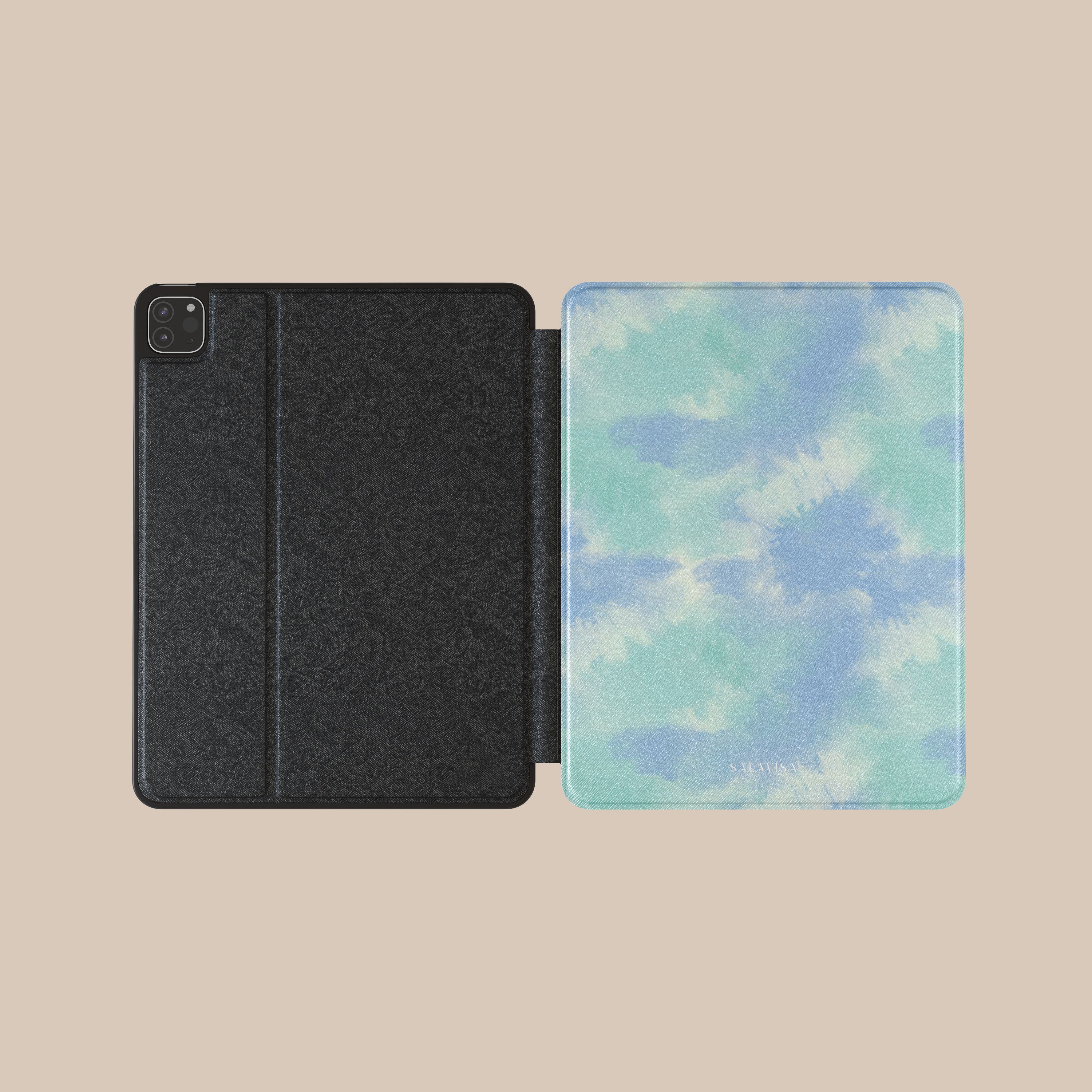 Ocean Green Tie Dye iPad Case - Waterproof Protective Cover for iPad Air/Pro - Perfect for Travel, School & Work Accessories