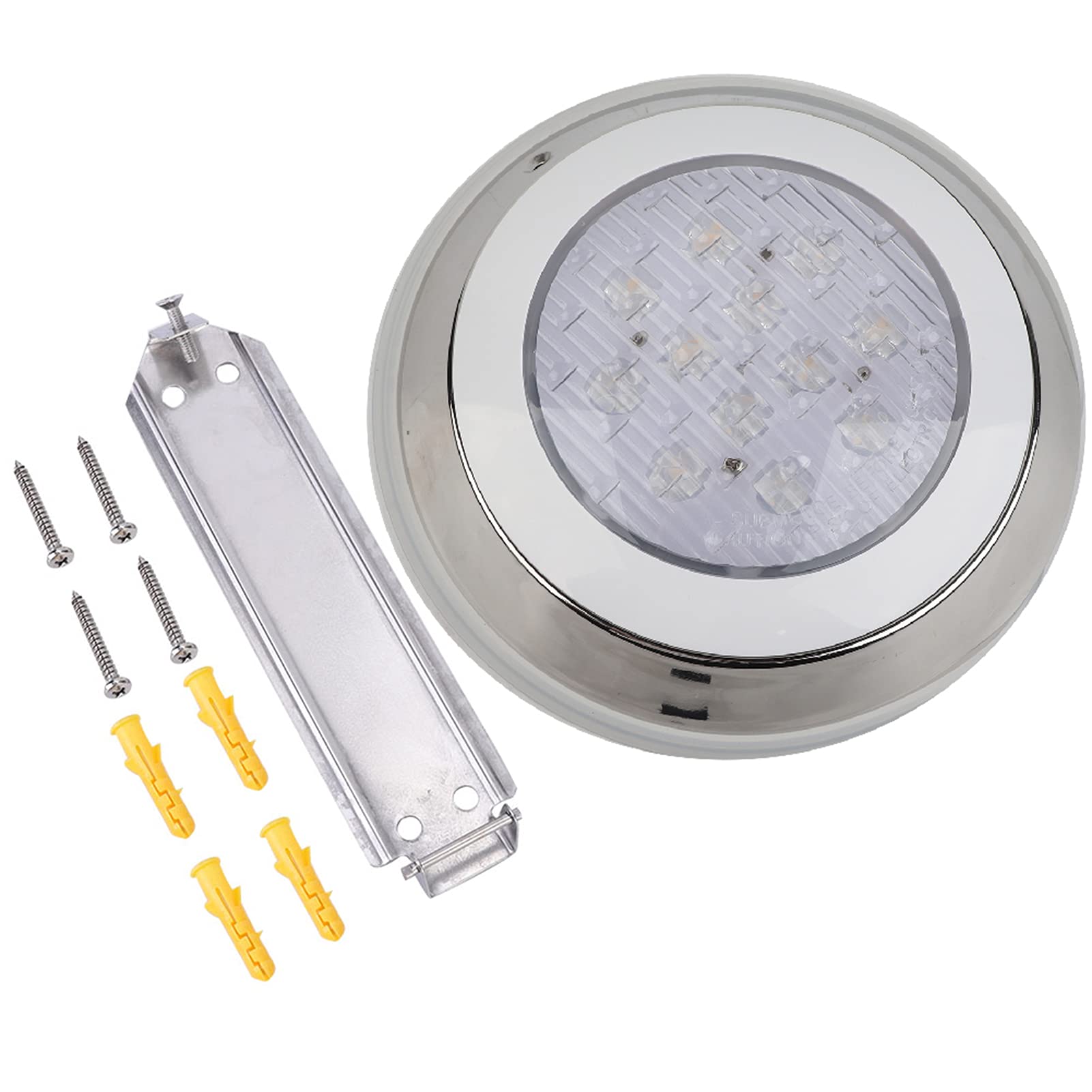 TOPINCN 12V 18W LED Waterproof Underwater Lamp - Wall Mounted Swimming Pool Lights for Ponds, Fountains & Landscape Lighting | Durable Submersible LED Light for Pool Decor & Outdoor Water Features