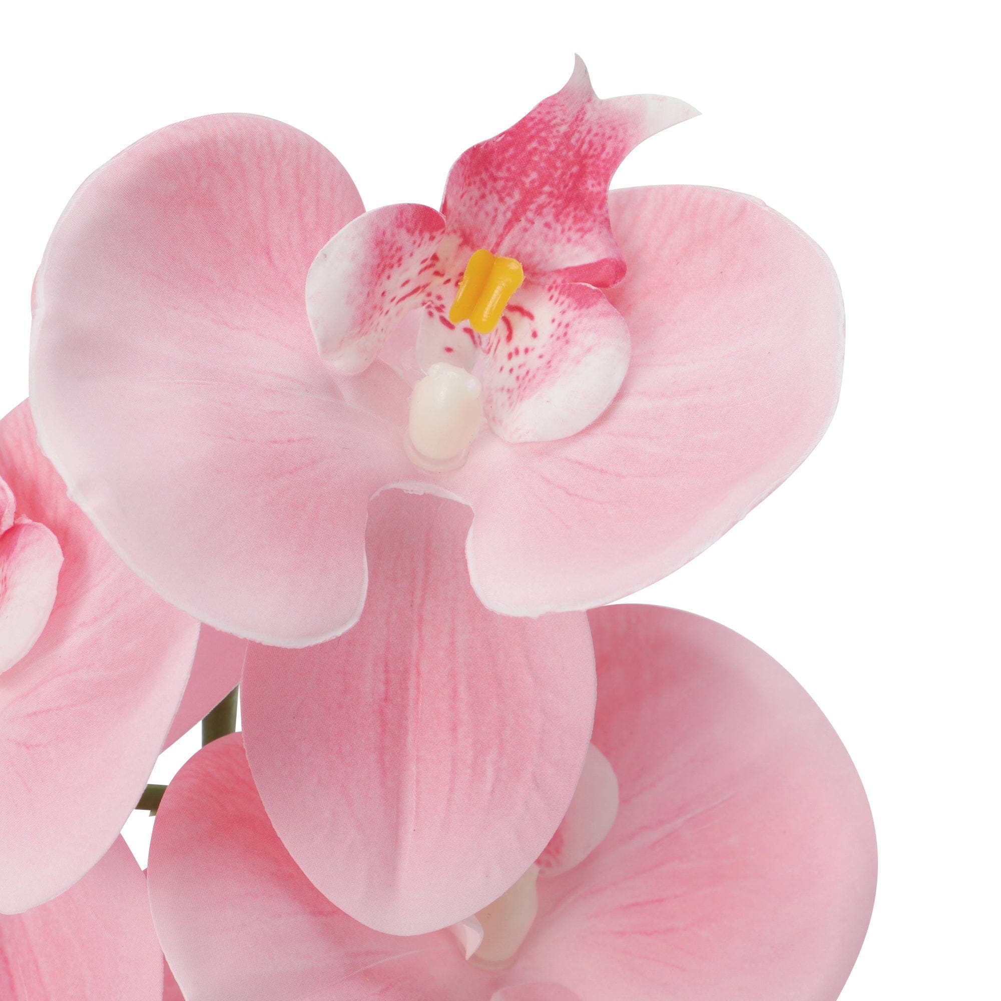 Real Touch Phalaenopsis Artificial Orchid Flowers - Light Pink Silk Floral Arrangement for Home Decor, Wedding Centerpieces & Office Desk Decorations