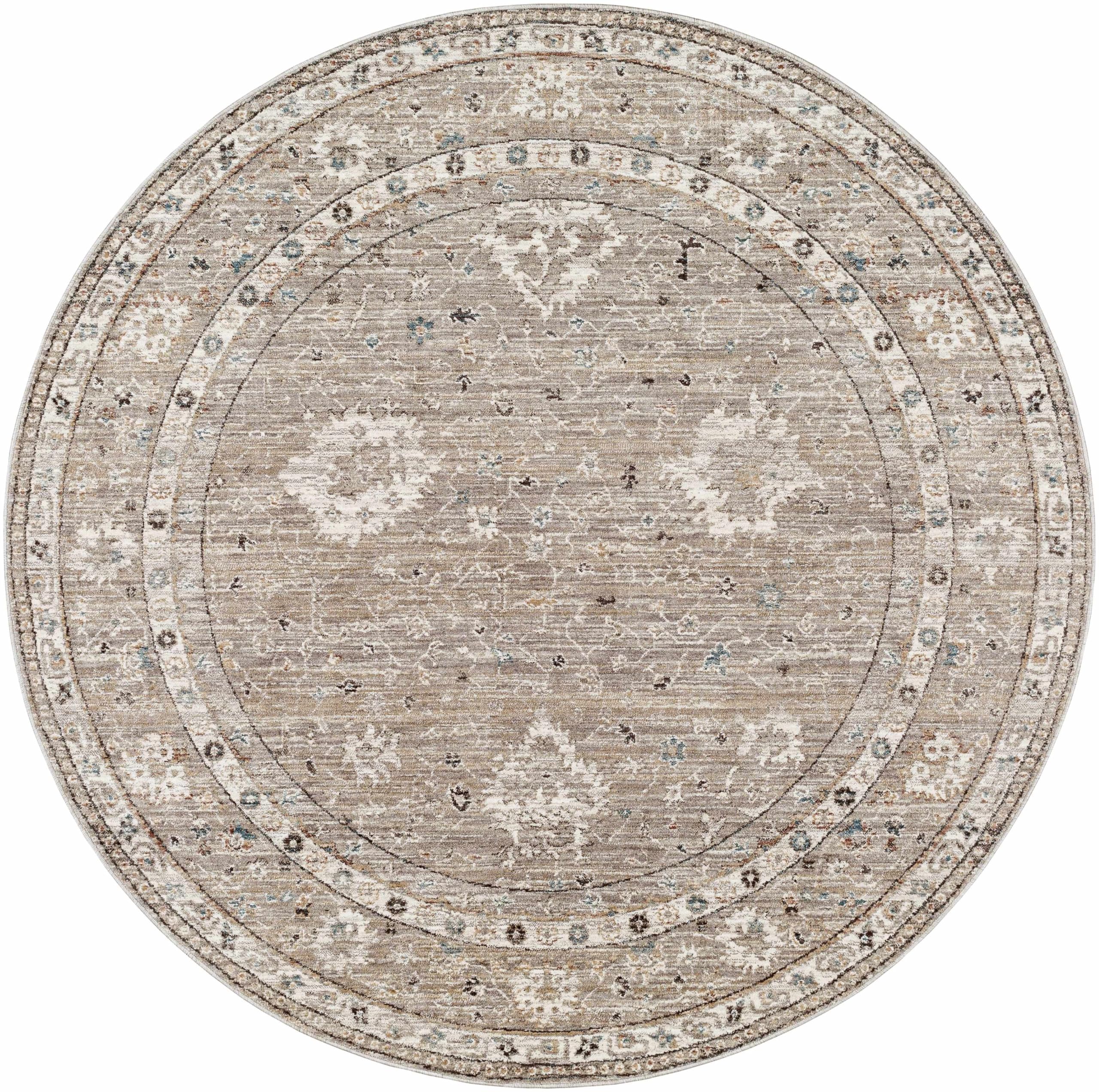 Hauteloom Bolitoc Traditional Round Area Rug 7'10