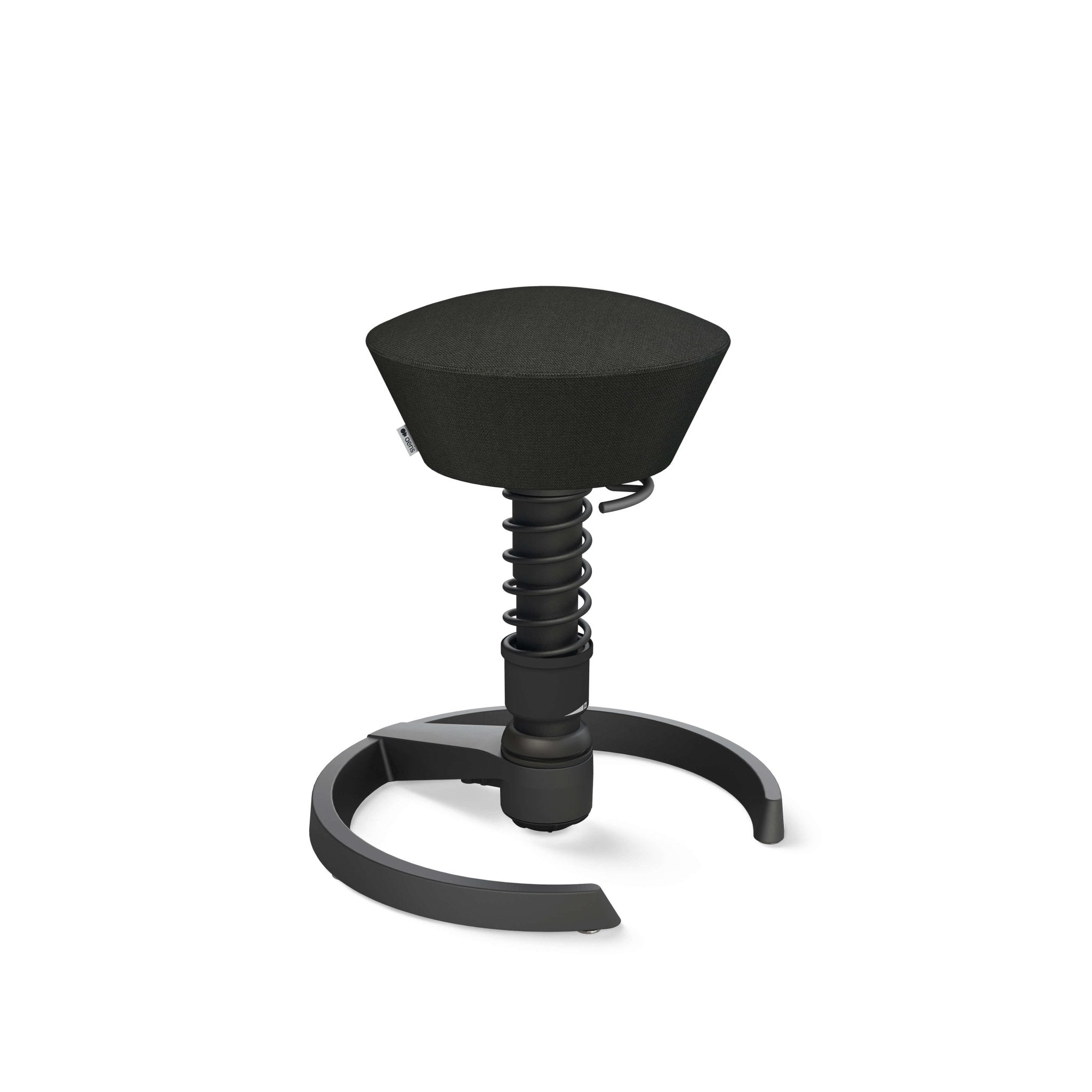 Aeris Swopper Active Sitting Stool - Ergonomic Black Glider Chair for Office & Home - Improve Posture & Core Strength While Working or Gaming