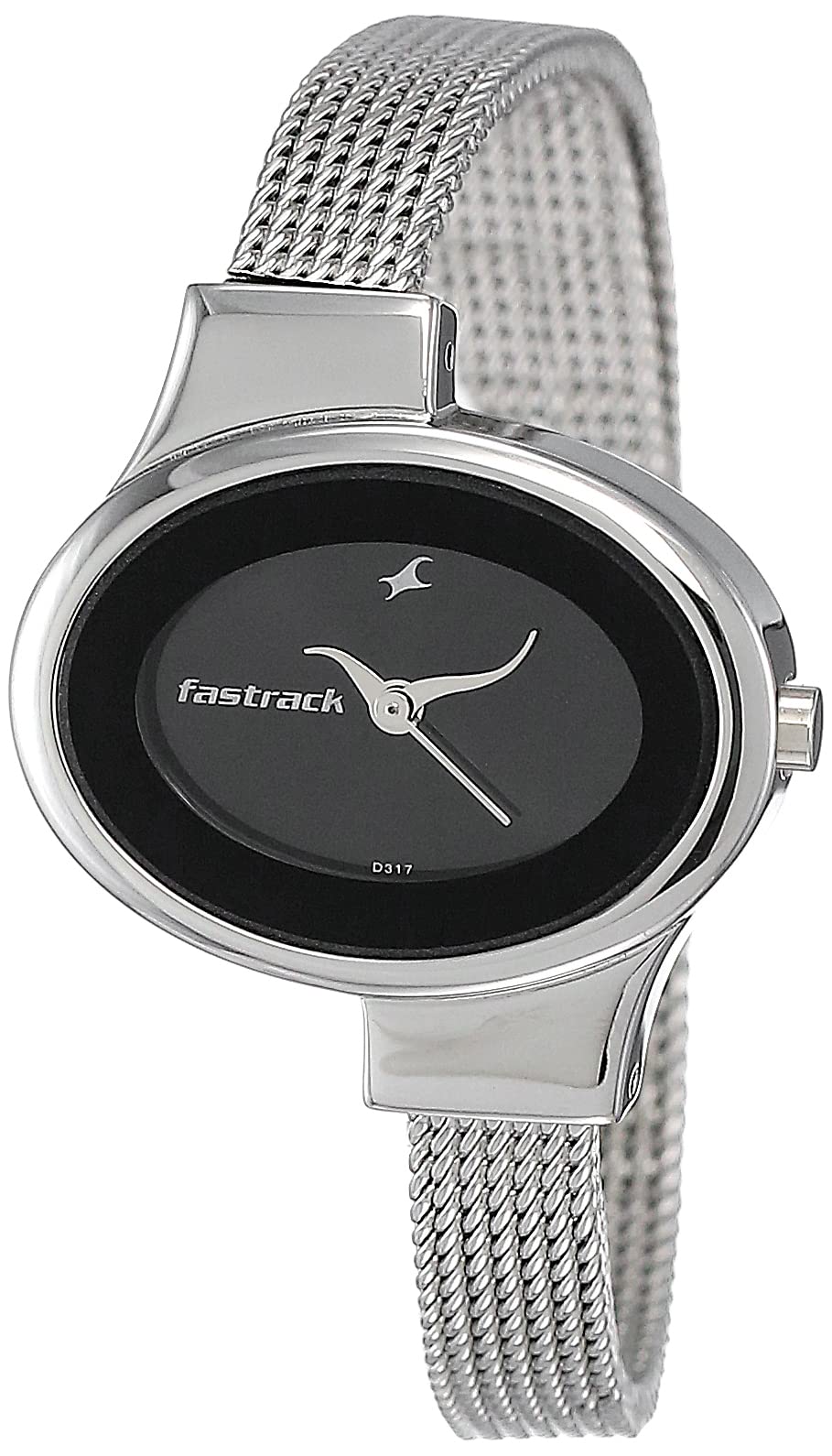 Fastrack Women's Fashion Casual Analog Watch - Quartz Movement with Mineral Dial - Leather & Silver Metal Strap - Perfect for Office, Dating & Everyday Wear