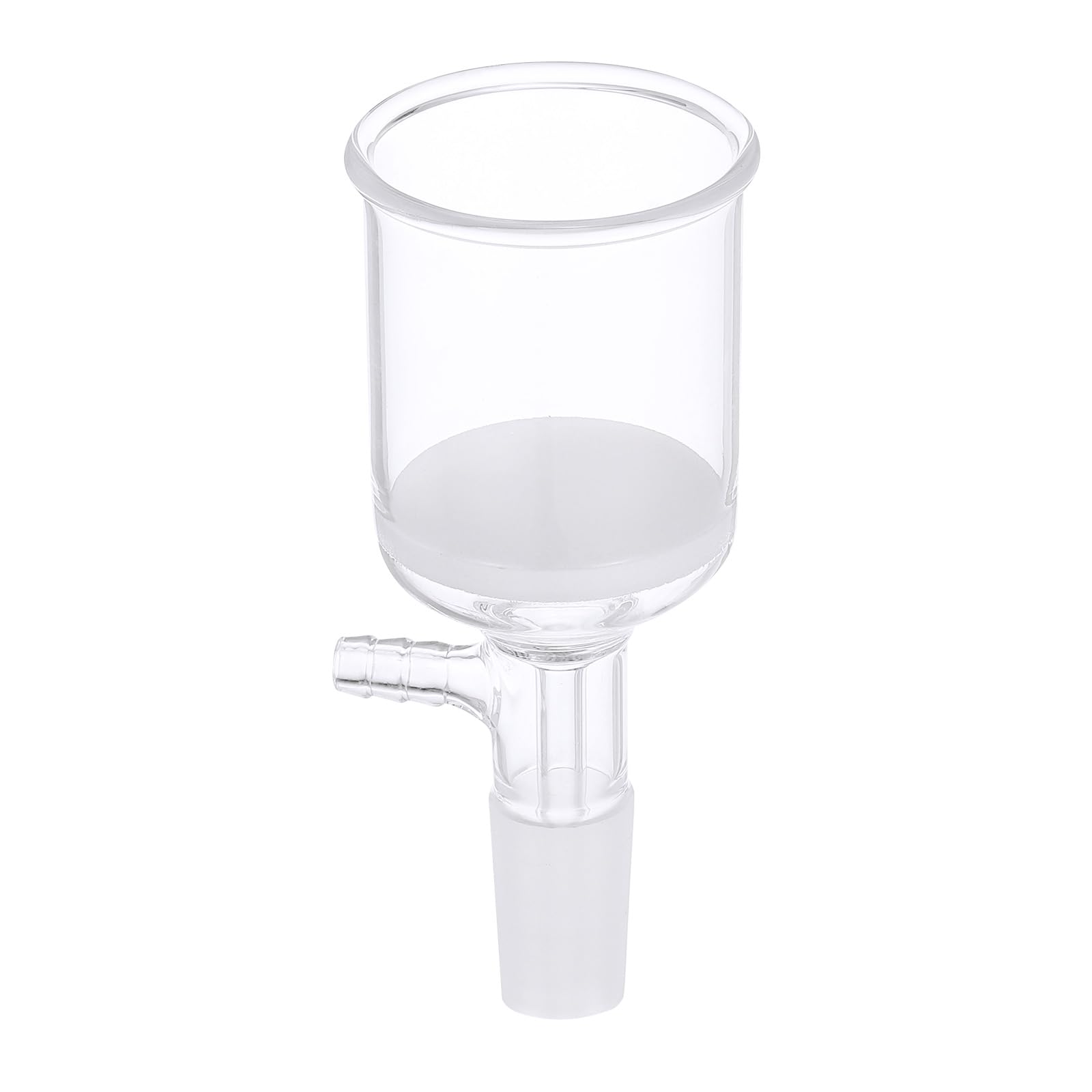 PATIKIL 100ml Borosilicate Glass Buchner Funnel with Fine Frit (G3) - 24/40 Standard Taper Joint - Laboratory Glassware for Chemistry Experiments, Vacuum Filtration - Ideal for Scientific Research, School Labs & Home Science Projects