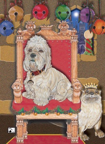 Dandie Dinmont Holiday Boxed Greeting Cards - C501 Christmas & New Year Card Set for Festive Season Gifting & Celebrations