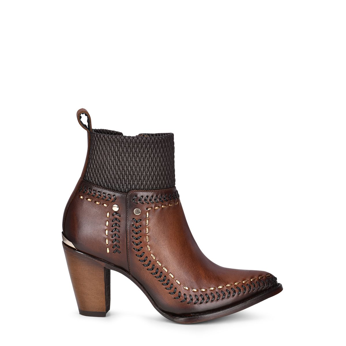 Women's Cuadra Brown Western Cowgirl Ankle Boots - Genuine Cowhide Leather Boots for Country Style & Riding | Perfect for Rodeo, Line Dancing & Outdoor Adventures