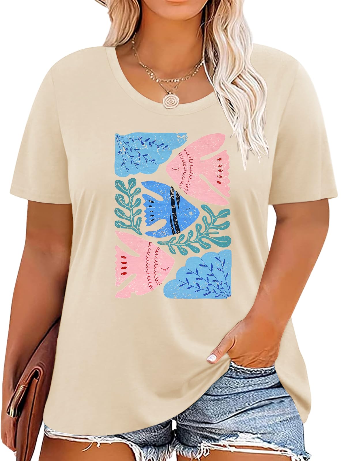Plus Size Hawaiian Shirts for Women - Short Sleeve Beach Shirts, Casual Summer Vacation Blouses | Perfect for Tropical Getaways, Pool Parties & Beach Vacations