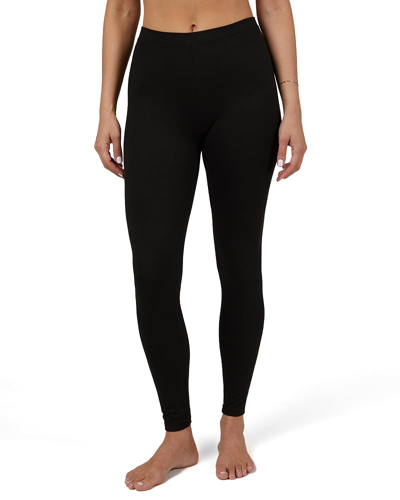 32 Degrees Heat Women's Lightweight Thermal Leggings - 4-Way Stretch, Form-Fitting Base Layer for Cold Weather - Perfect for Yoga, Running & Winter Outdoor Activities