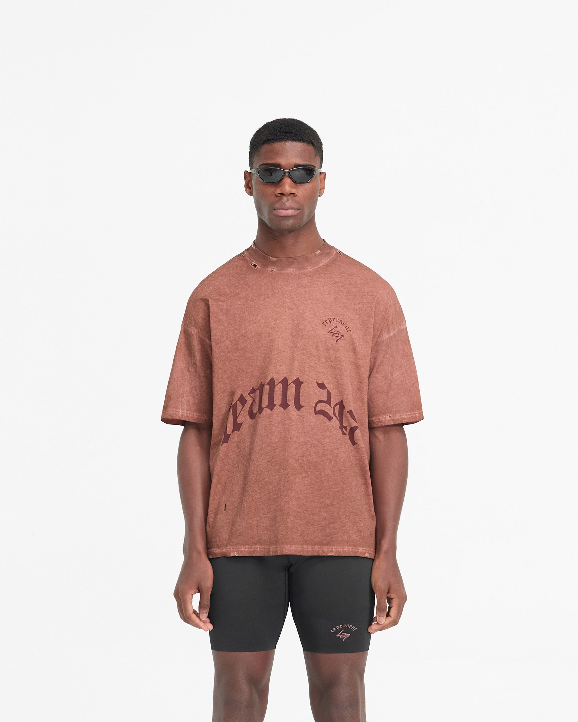 WG247 Rust Color Vintage T-Shirt for Men - Soft Cotton Comfort Fit Tee - Perfect for Casual Wear, Street Style & Everyday Outfits