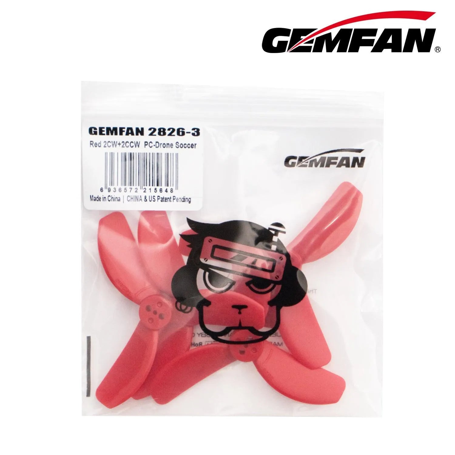 Gemfan 2826 3.71MM Shaft Propeller for 1205 4300KV Motor - 16 Pack Durable Soccer Drone Propellers - Perfect for FPV Racing, Aerial Photography & DIY Drone Projects