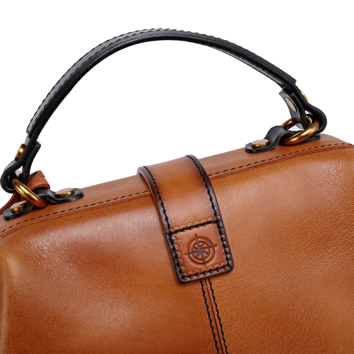 Genuine Leather Backpack Purse for Women - Convertible Shoulder Bag & Fashion Casual Backpack - Ladies Leather Shoulder Bag (Chestnut Ombre) - Perfect for Work, Travel & Everyday Use
