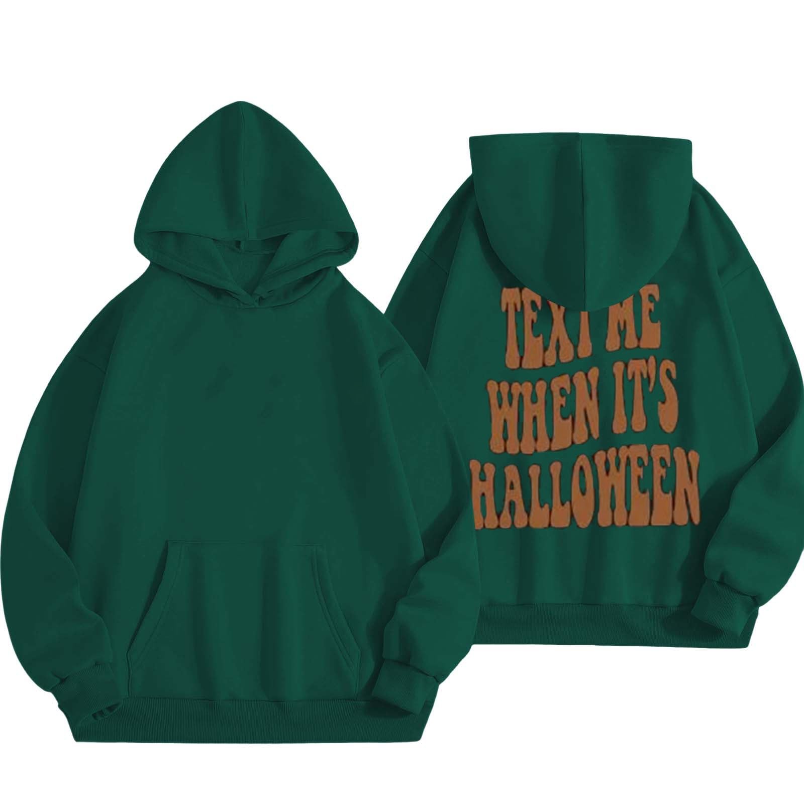 Halloween Pullover Hoodie for Men & Women - Cozy Fall Tops & Hooded Sweatshirts | Lightning Deals - Perfect for Halloween Parties, Autumn Outfits & Casual Wear