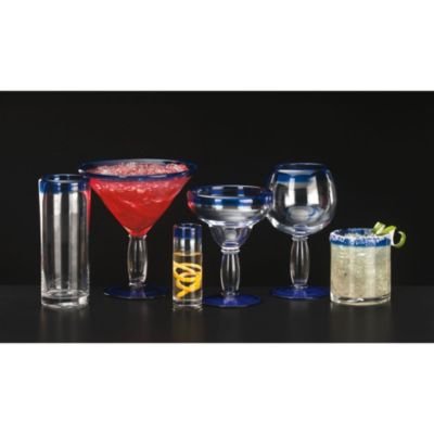 Libbey 92309 16oz Aruba Round Cocktail Glasses - Set of 4, Durable Barware for Margaritas, Martinis & Tropical Drinks - Perfect for Home Bars, Parties & Restaurants
