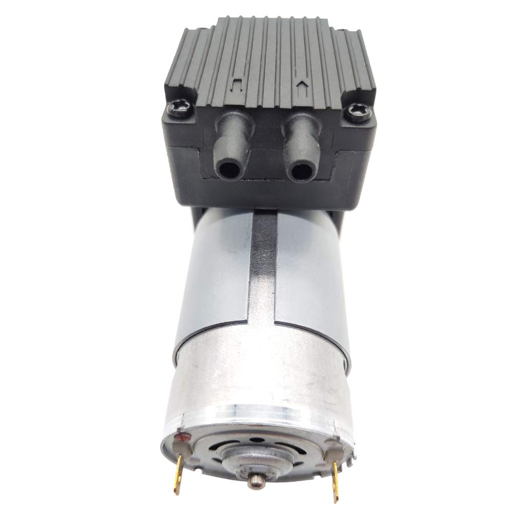 12V 12W Micro Diaphragm Vacuum Pump -75KPA 12LPM Air Compressor for Aquarium, Medical, Lab & DIY Projects | Portable DC Mini Pump for Airbrush, HVAC, Scientific Equipment