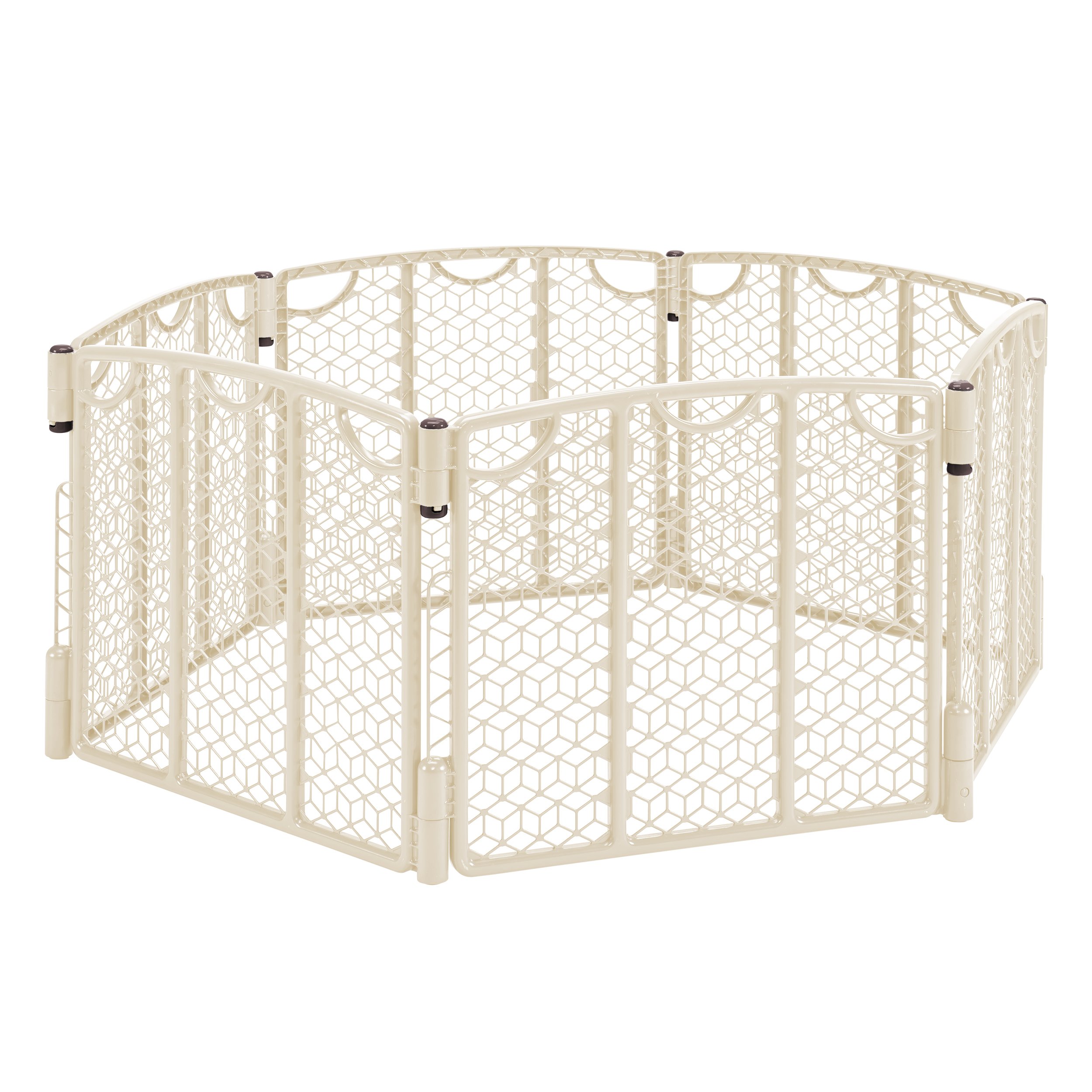 Evenflo Versatile Play Space Baby Playpen - Cream Color, Safe & Portable Play Yard for Toddlers & Infants - Perfect for Home, Daycare, or Travel Use