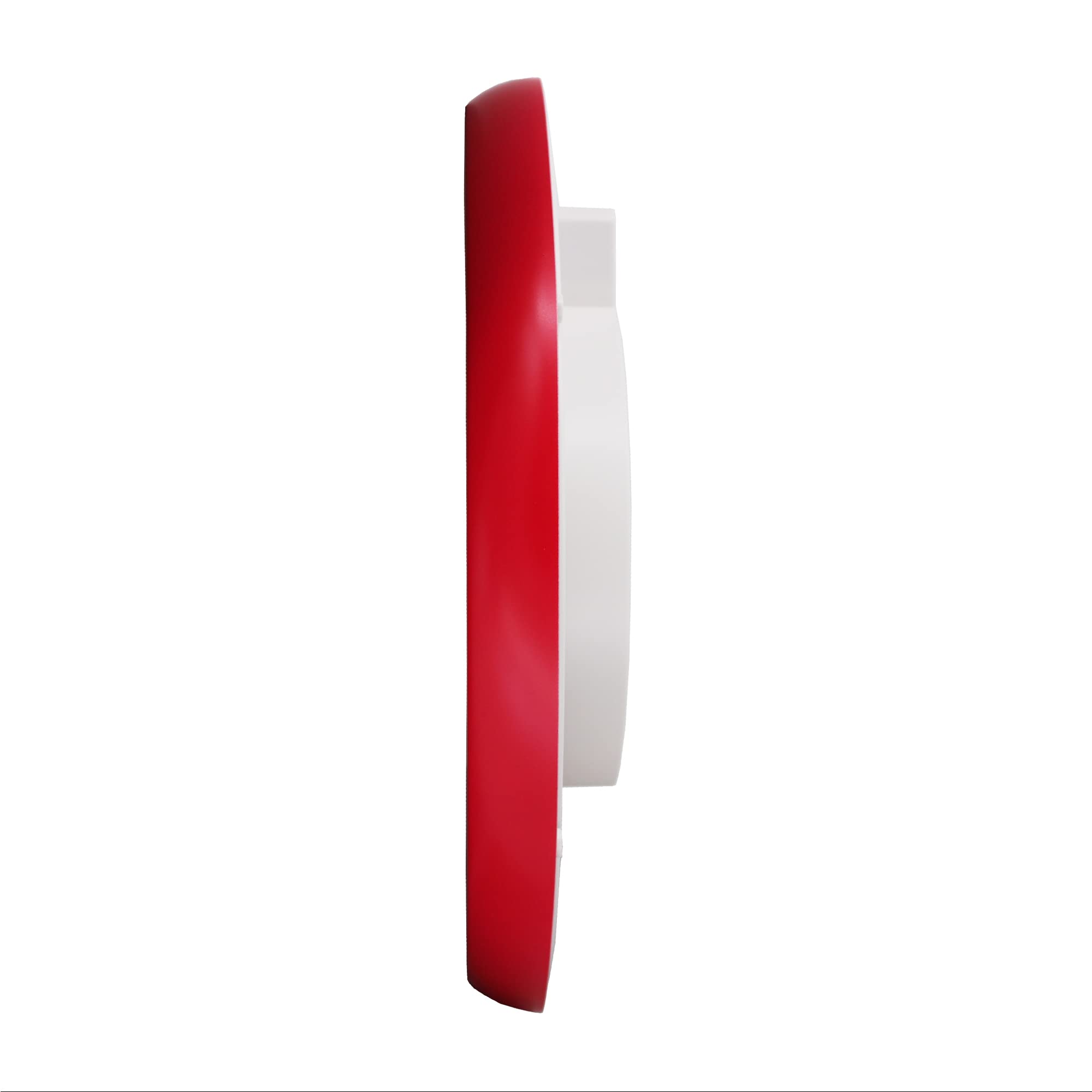 Seiko 12 Inch Shuyona Wall Clock - Modern Red Silent Non-Ticking Decorative Clock for Living Room, Bedroom, Office & Kitchen