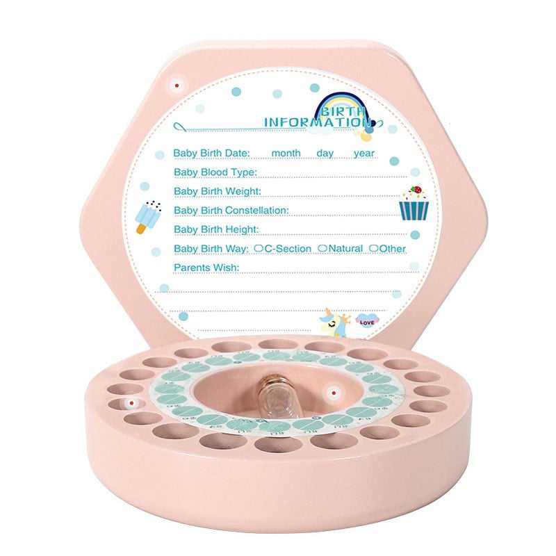 Wooden Baby Tooth Box - Keepsake Holder for First Teeth | Baby Boy & Girl Tooth Keepsake Box | Perfect for Baby Showers, Christenings & Milestone Gifts