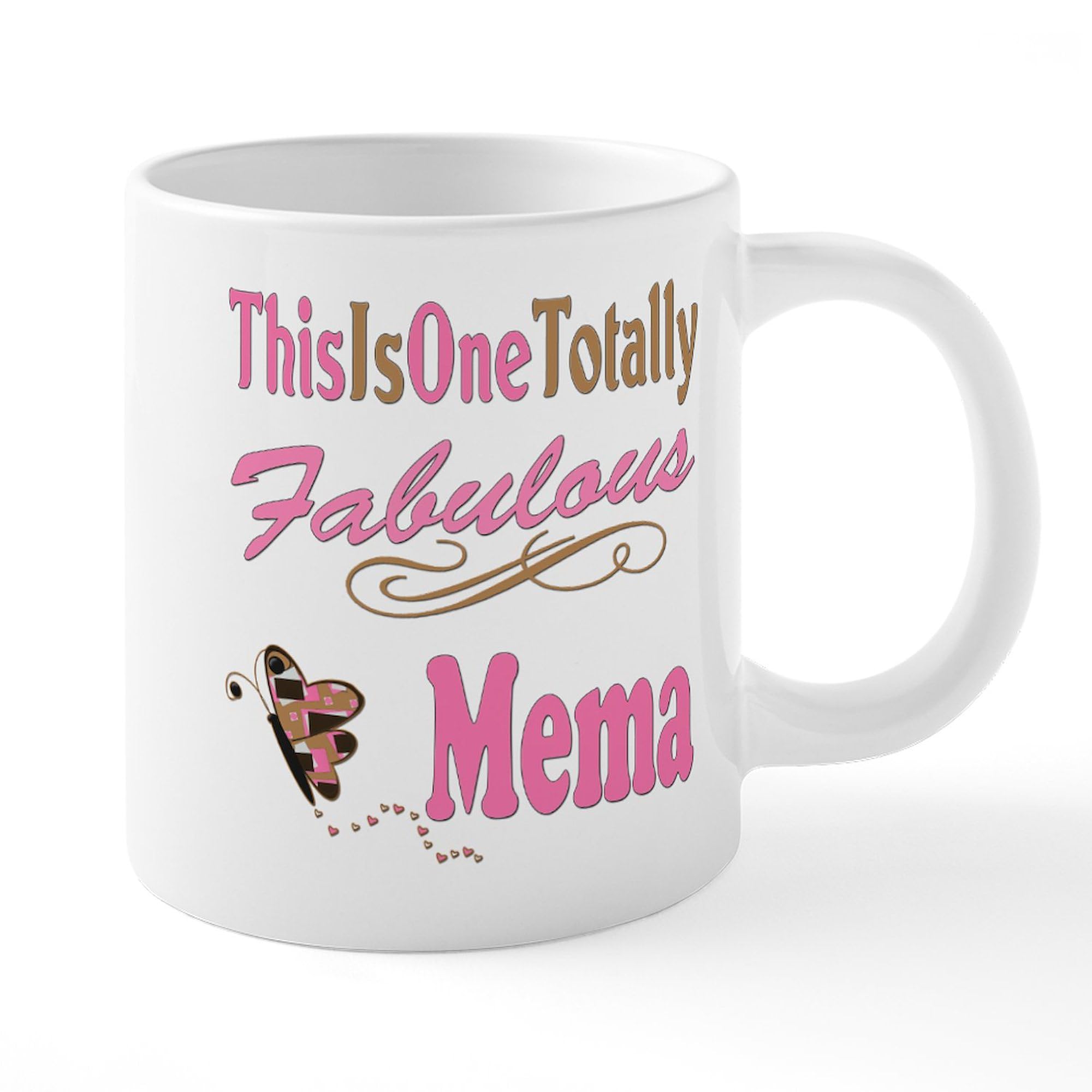 20 oz Ceramic Coffee Mega Mug - A Fabulous Mema Copy by CafePress | Large Capacity Tea & Coffee Cup for Home, Office, or Gift
