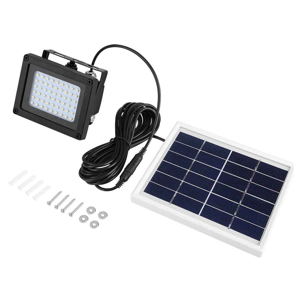 Solar Powered 54 LED Motion Sensor Light - Waterproof Outdoor Security Lamp for Garden, Stairs, Patio, Pathway & Backyard Lighting