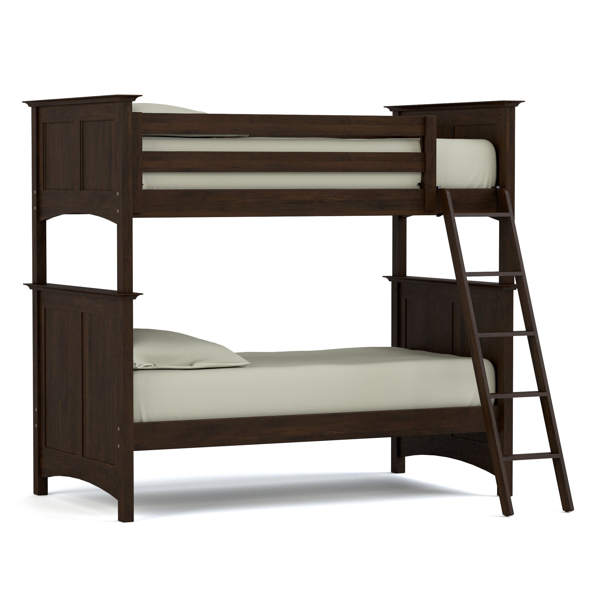 Revere Twin Over Full Bunk Bed Set with Ladder & Guardrails - Space-Saving Kids & Teens Bedroom Furniture for Small Rooms & Shared Spaces