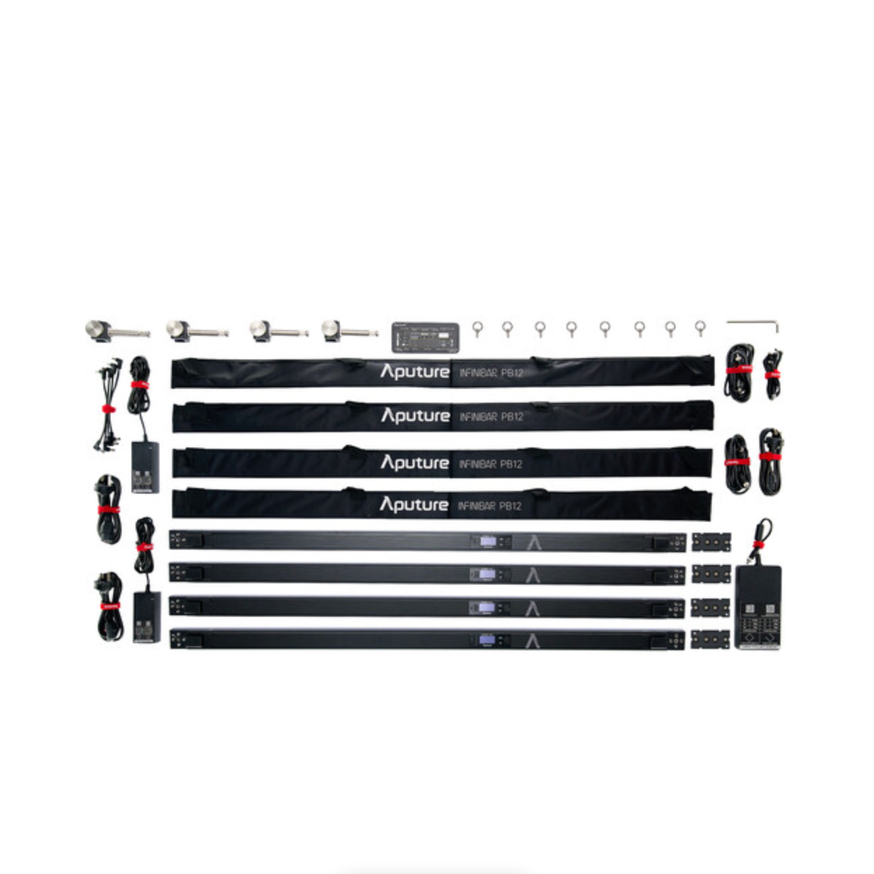 Aputure INFINIBAR PB12 RGB LED Light Panel 4 Light Kit (4') - Professional Photography & Video Lighting for Studio, YouTube, Live Streaming, and Film Production