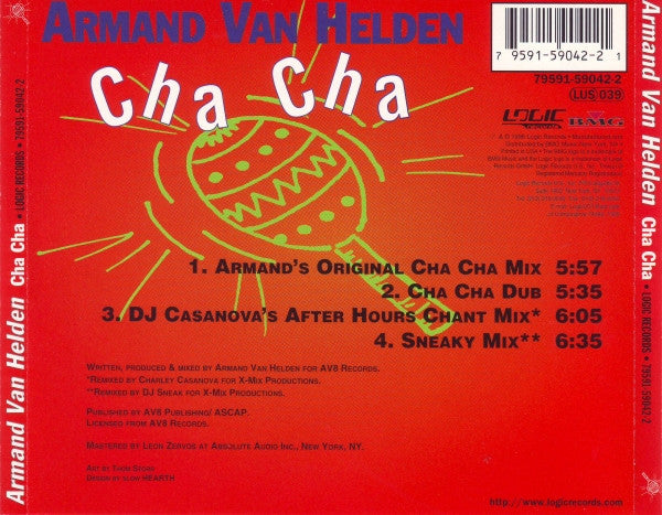 Armand Van Helden - Cha Cha (CD, Maxi) | NM or M Condition | Dance Music, DJ Mix, Club Party, Nightlife Scenes