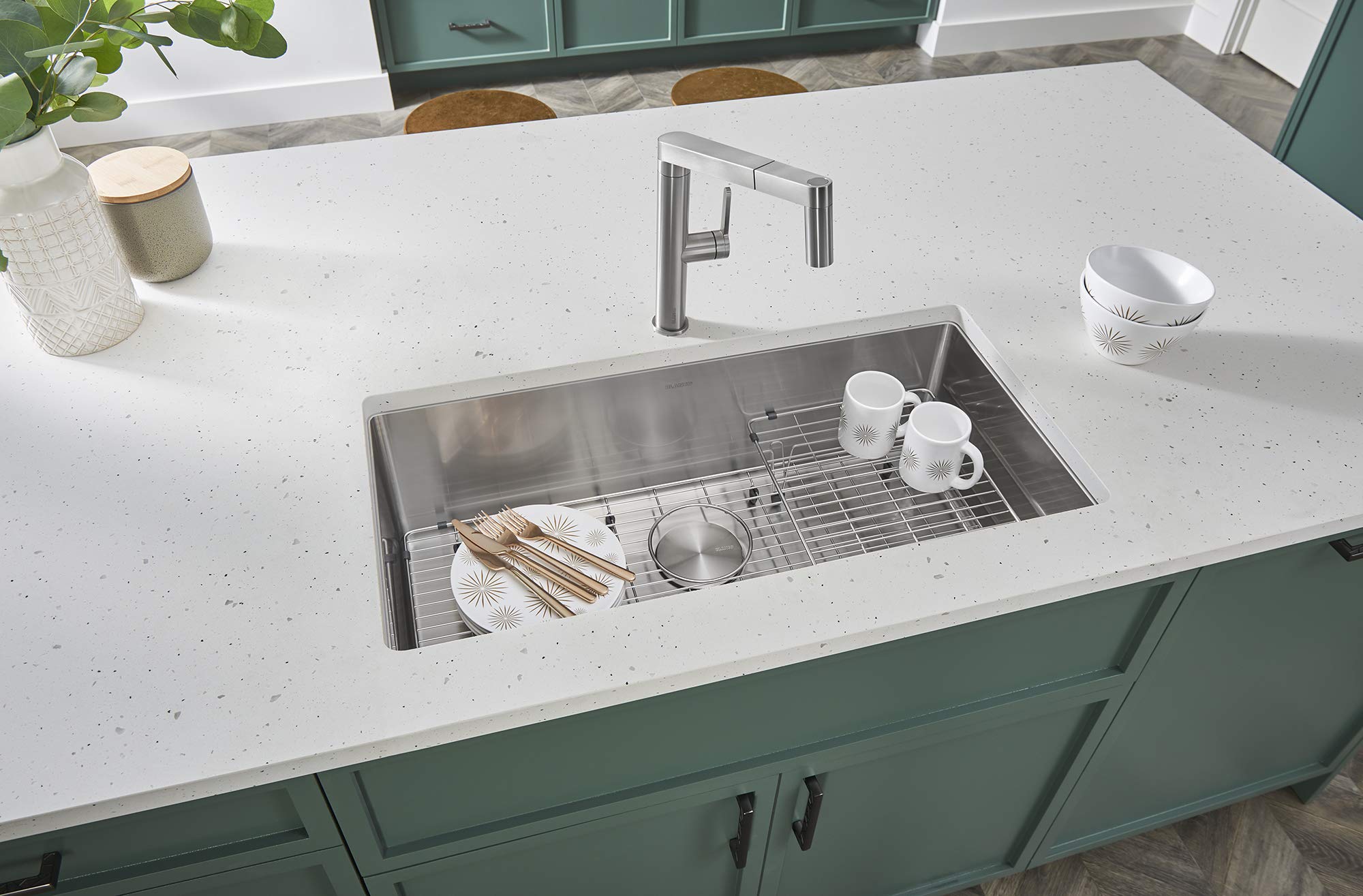 Blanco 231608 Multi-Level Sink Grid - Premium Stainless Steel Sink Protector for Kitchen Sinks | Durable & Scratch-Resistant | Perfect for Washing Dishes, Pots & Pans