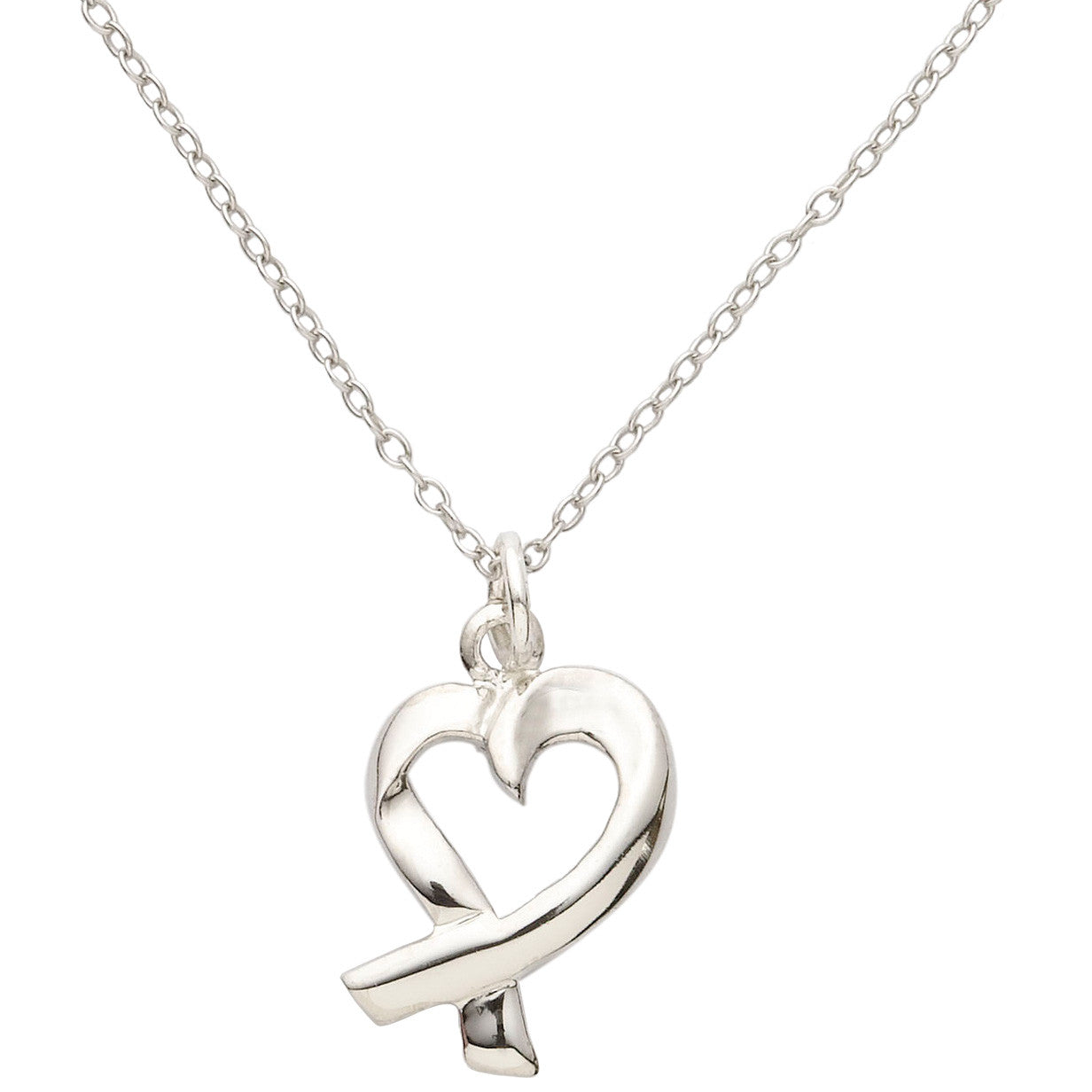 Sterling Silver Whimsical Heart Necklace with Gold Overlay - Elegant Dainty Jewelry for Women, Gift for Her, Valentine's Day, Anniversary & Special Occasions