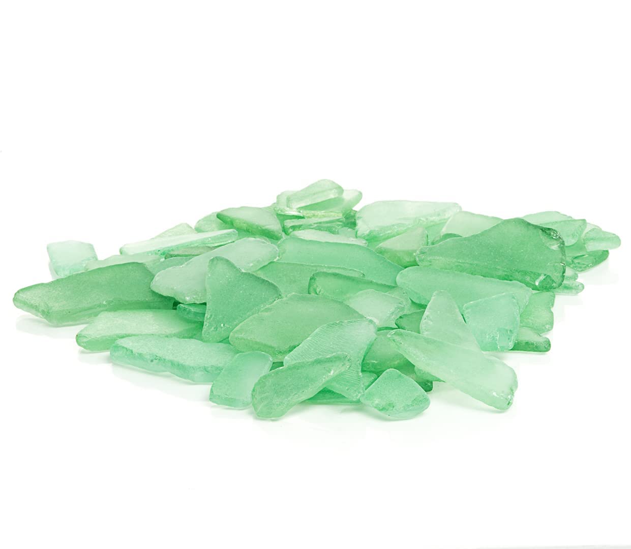 Mint Green Sea Glass for Crafts - 55oz Beach Glass Vase Filler & Home Décor - Perfect for DIY Projects, Wedding Centerpieces, and Coastal-Themed Decorations