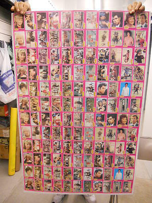 Grease Movie Trading Cards - Complete Uncut Sheet Set 1978 | Collectible Memorabilia for Fans & Movie Enthusiasts