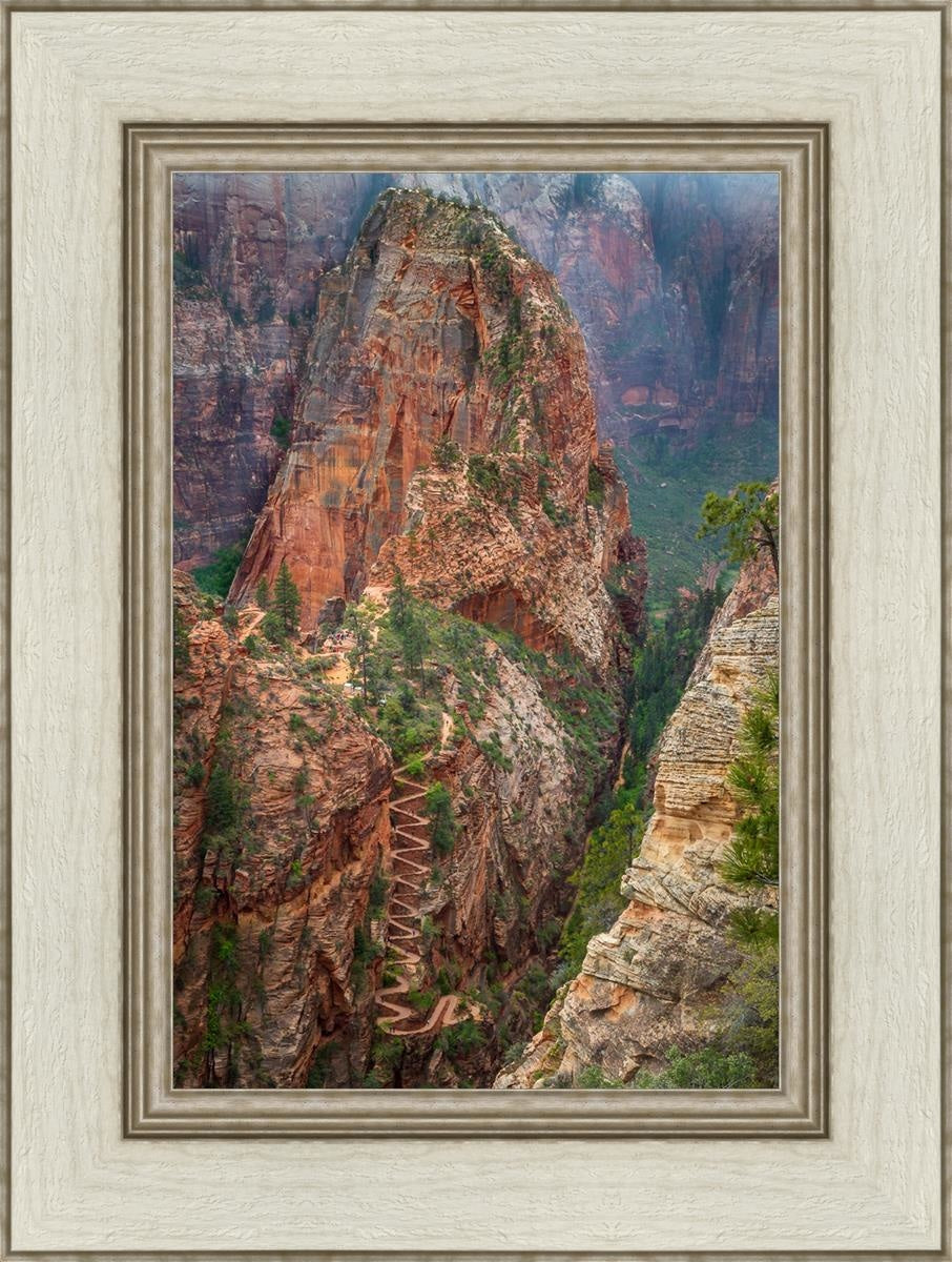 Angels Landing by Julie Kerr - Stunning Landscape Art Print for Home & Office Decor | Perfect for Living Rooms, Bedrooms, and Gifts