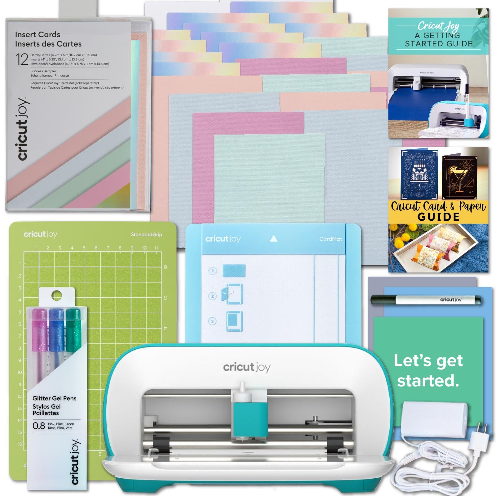 Cricut Joy Machine Bundle with Insert Cards, Cutting Mats & Pen Set - DIY Card Making Kit, Portable Craft Cutter for Customized Cards, Home Decor, Decals & Scrapbooking | Perfect for Crafters, DIY Projects & Personalized Gifts
