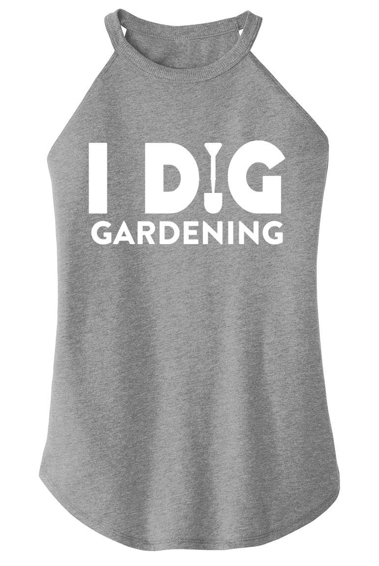 Funny Gardening T-Shirt for Women - I Dig Gardening Rocker Graphic Tee - Perfect for Gardeners, Plant Lovers & Outdoor Enthusiasts