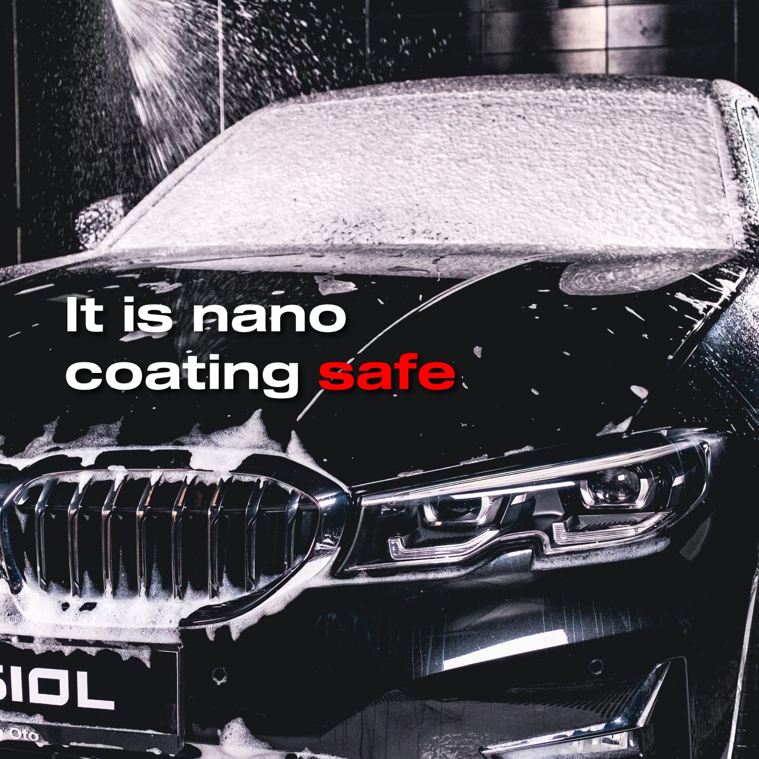 Nasiol Cleanion Pro New Formula Car Concentrated Shampoo - 17 Fl Oz (500ml) Citrus Scented - Brushless Vehicle Wash & Detailing Solution - Foamy Car Cleaning Shampoo for Auto Detailing, Paint Protection & Waterless Wash - Best for Home, Professional & Mobile Car Wash Businesses