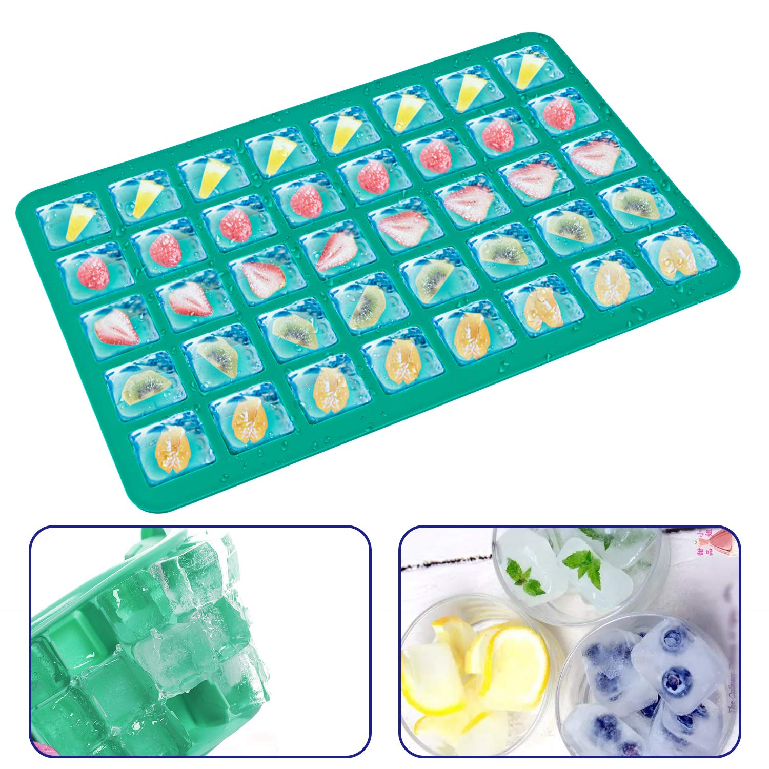 Premium Silicone Candy Molds 2-Pack - 40-Cavity Square Chocolate Molds for Truffles, Gummies, Caramels & Pralines - BPA-Free Baking Molds for DIY Candy Making, Party Treats & Holiday Desserts