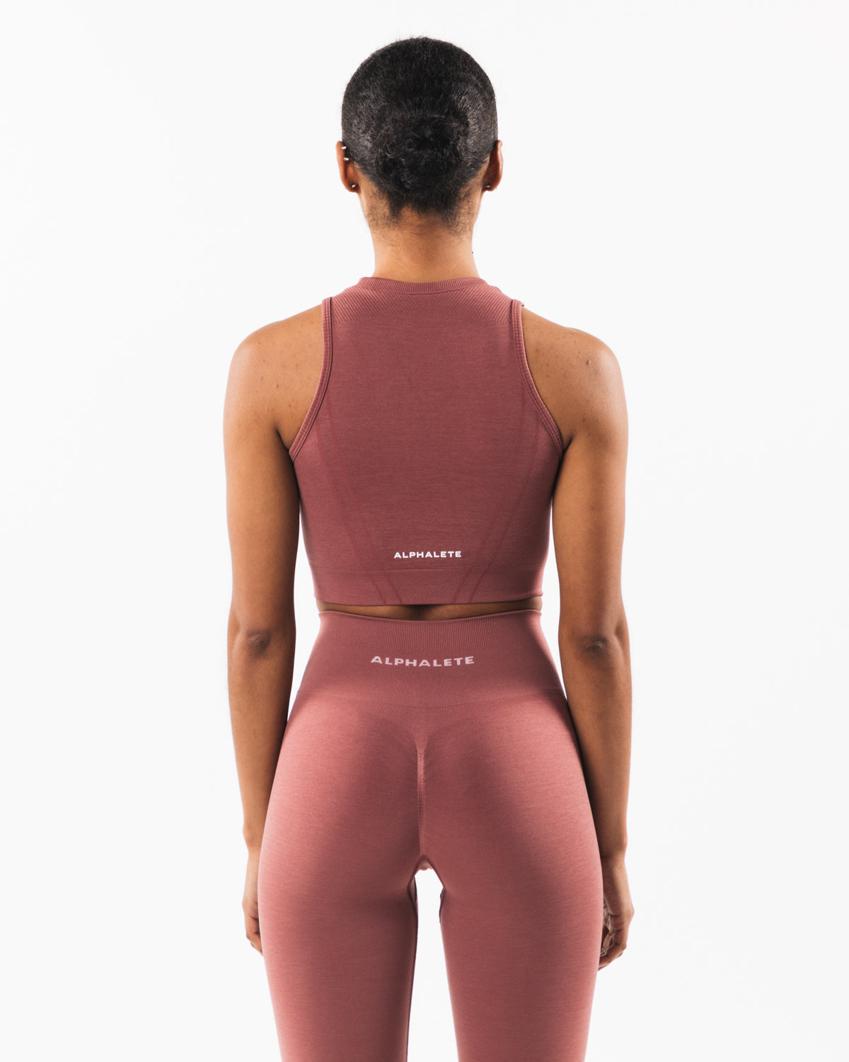 Stratus Crop Tank Top for Women - Soft Rose Pink Yoga Shirt, Breathable Workout Tee for Running, Gym & Casual Wear