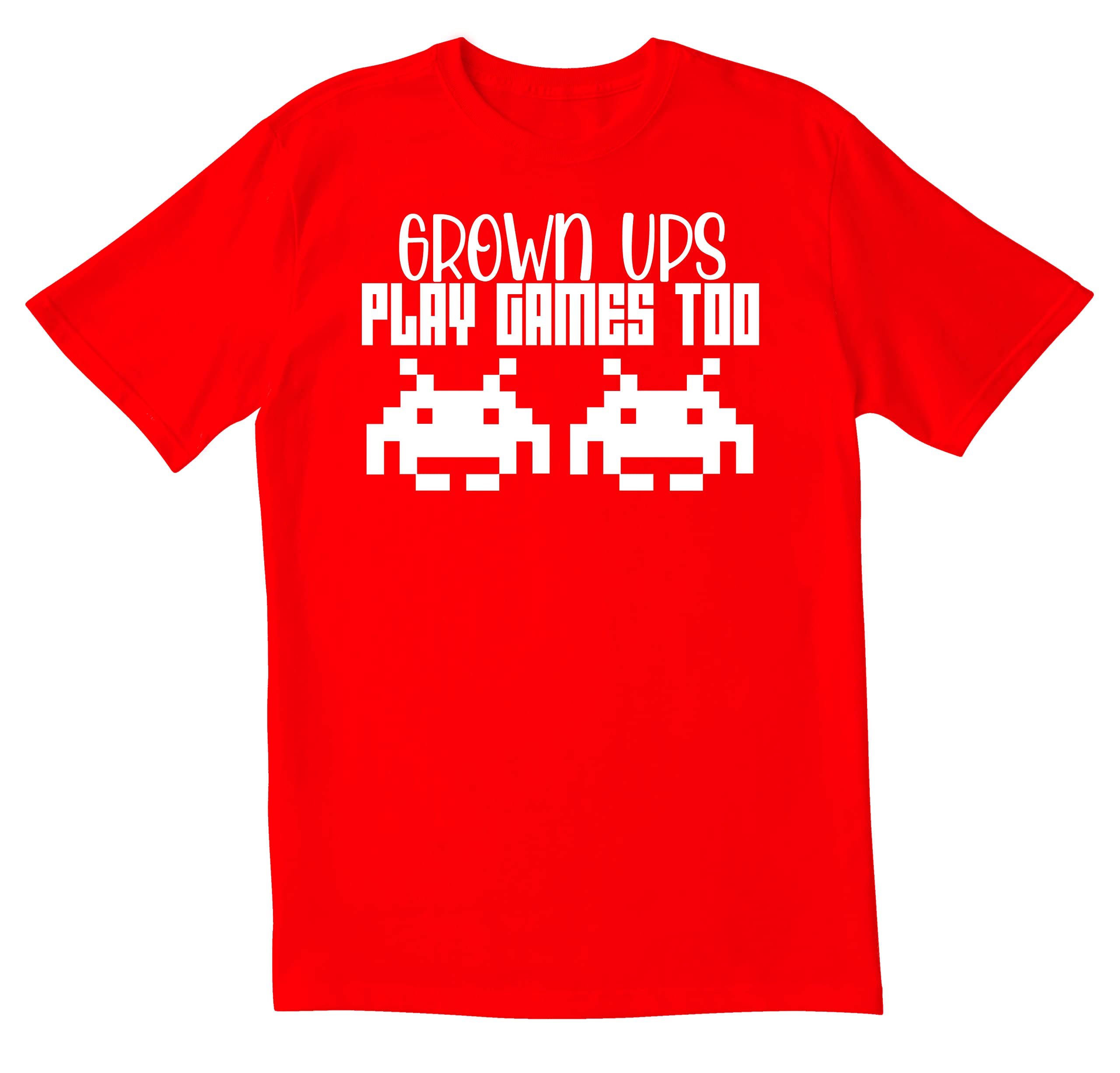 Funny Sarcastic Novelty Men's T-Shirt - Play Games Too Design - Perfect for Gaming Nights & Casual Wear