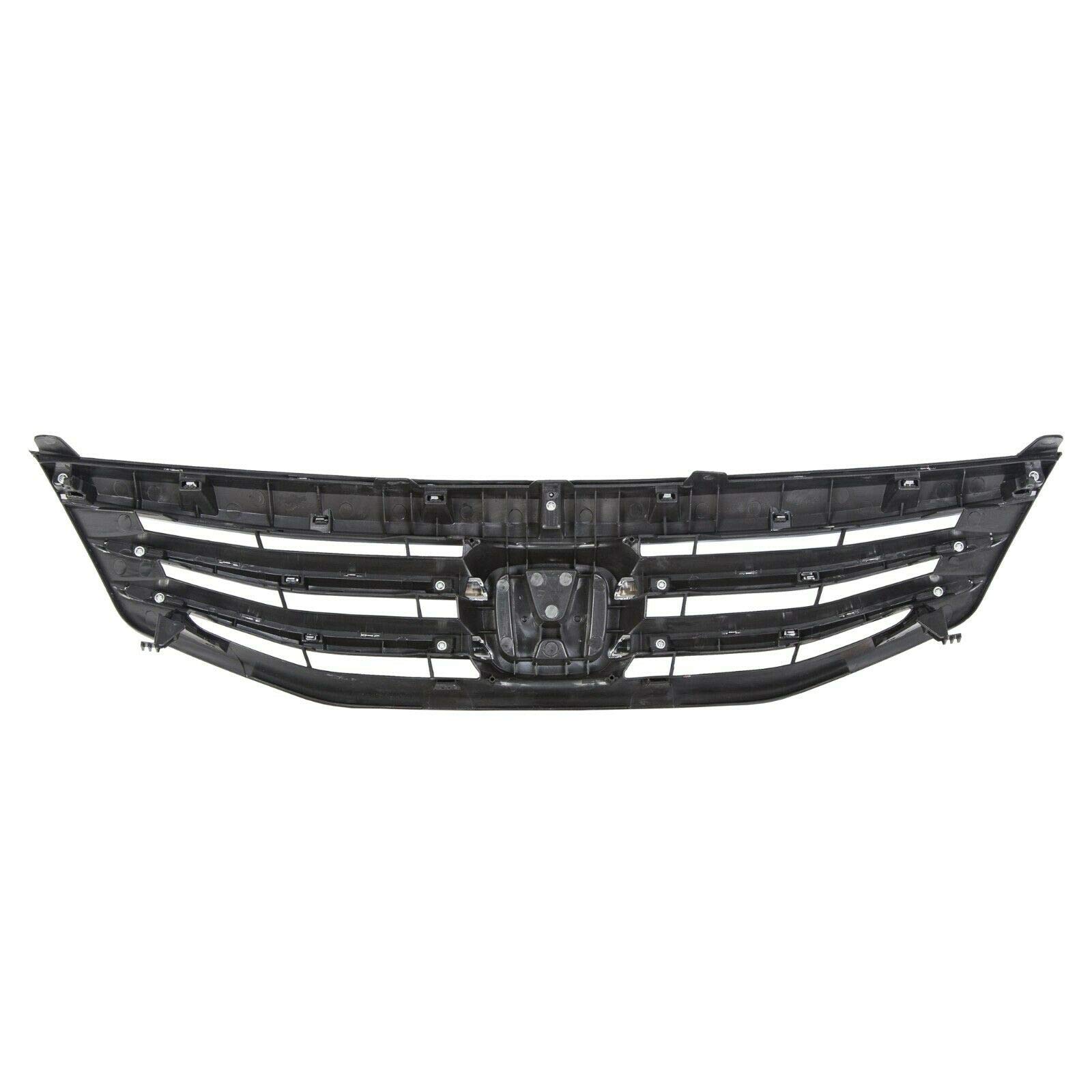 2011-2012 Honda Accord Upper Front Chrome Bumper Grille Replacement - Perfect for Car Customization & Radiator Protection