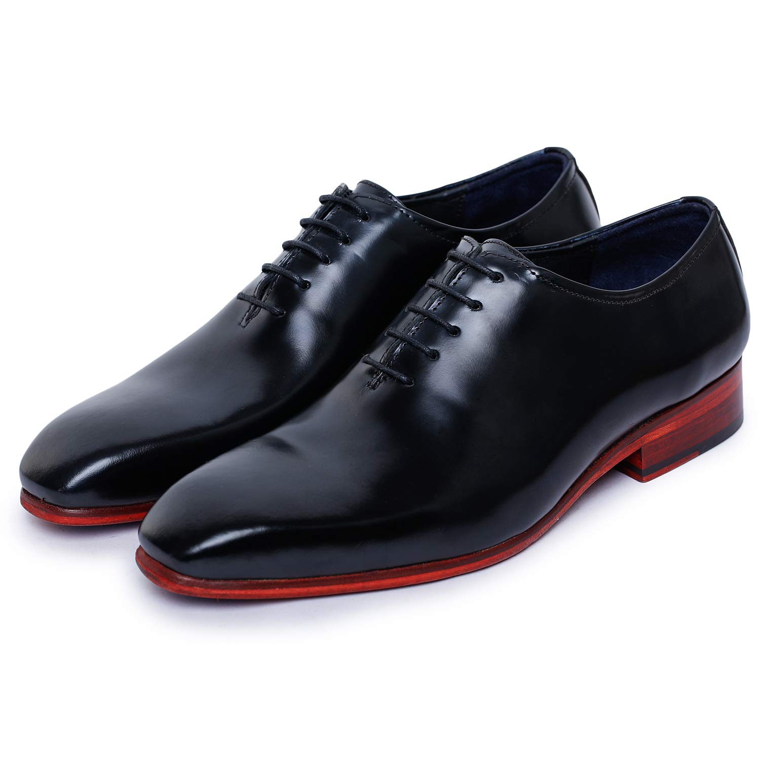 Premium Handcrafted Wholecut Oxford Men's Dress Shoes - Genuine Leather Lace-Up Formal Shoes for Business, Wedding & Office Wear - Classic Elegant Style for Professional Men