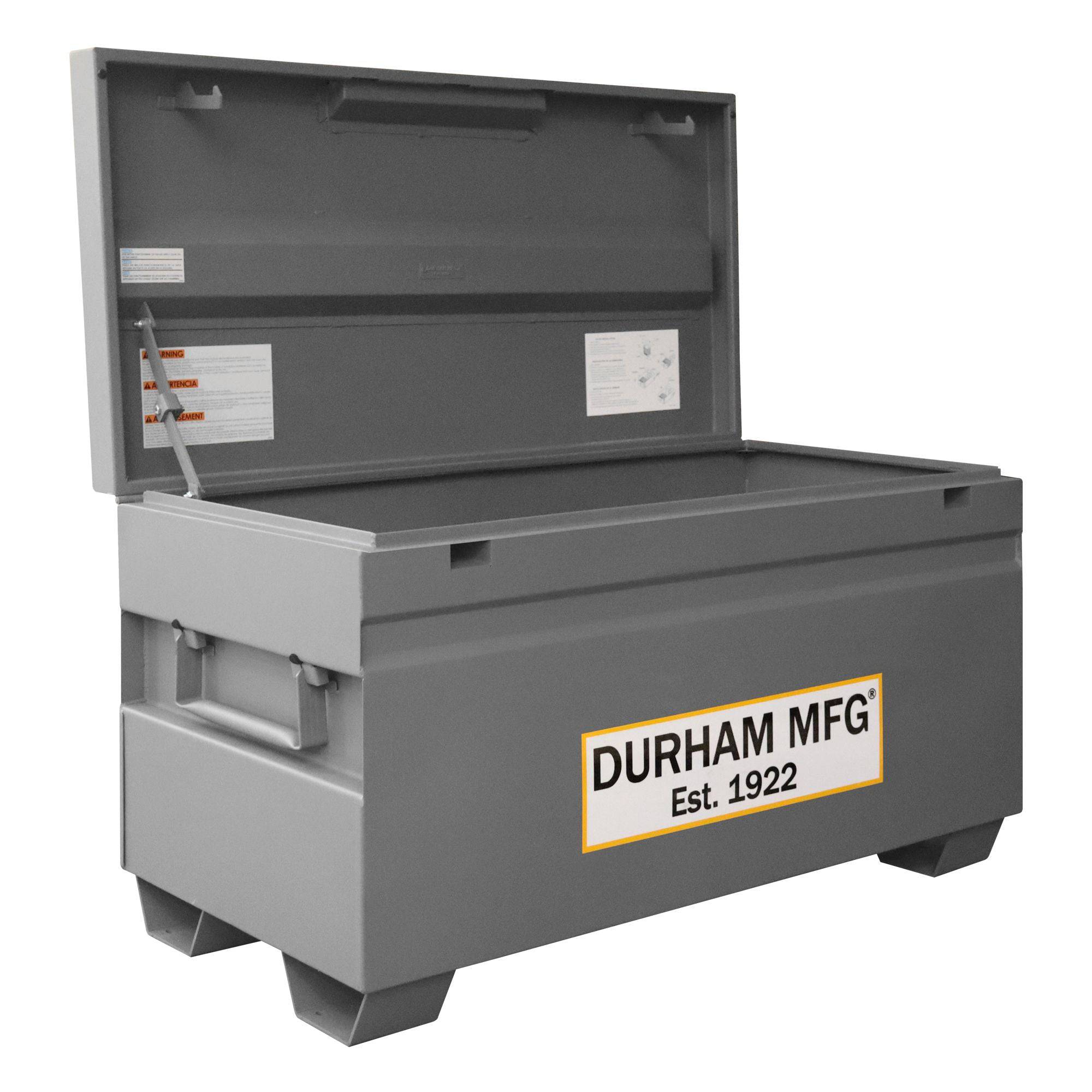 Heavy Duty Jobsite Storage Box - 16 Cu. Ft. Large Capacity Tool Organizer for Construction & Outdoor Work - Perfect for Jobsite Equipment, Tools & Material Storage