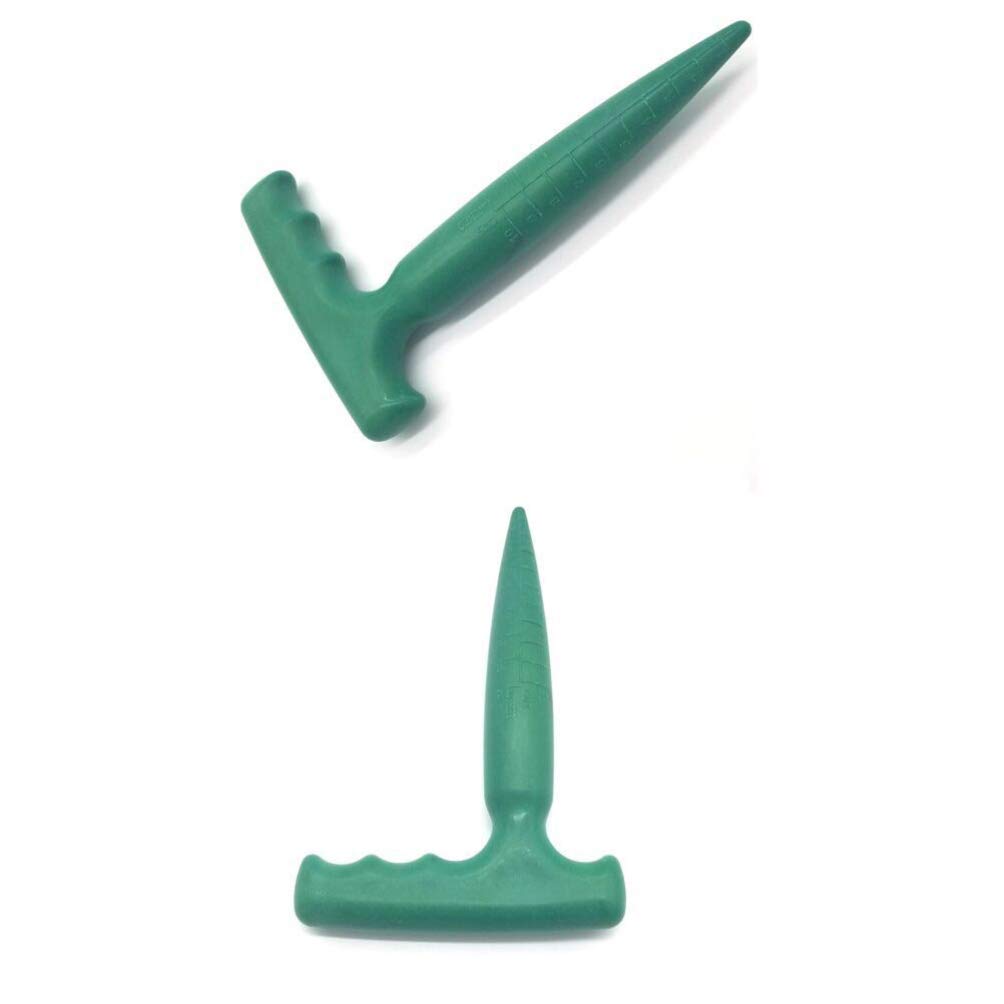 GANAZONO Plastic Transplanting Dibber - Garden Planting Tool with Measurement Scale for Seedlings & Flowers | Perfect for Home Gardening, Greenhouse & Outdoor Planting