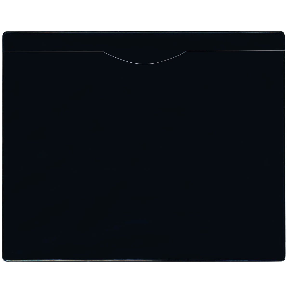 StoreSMART Heavy Duty File Jackets - 200-Pack with Black Plastic Back & Clear Plastic Front - Letter Size Document Protectors for Office, School, and Home Organization - FJ85PQBK-200