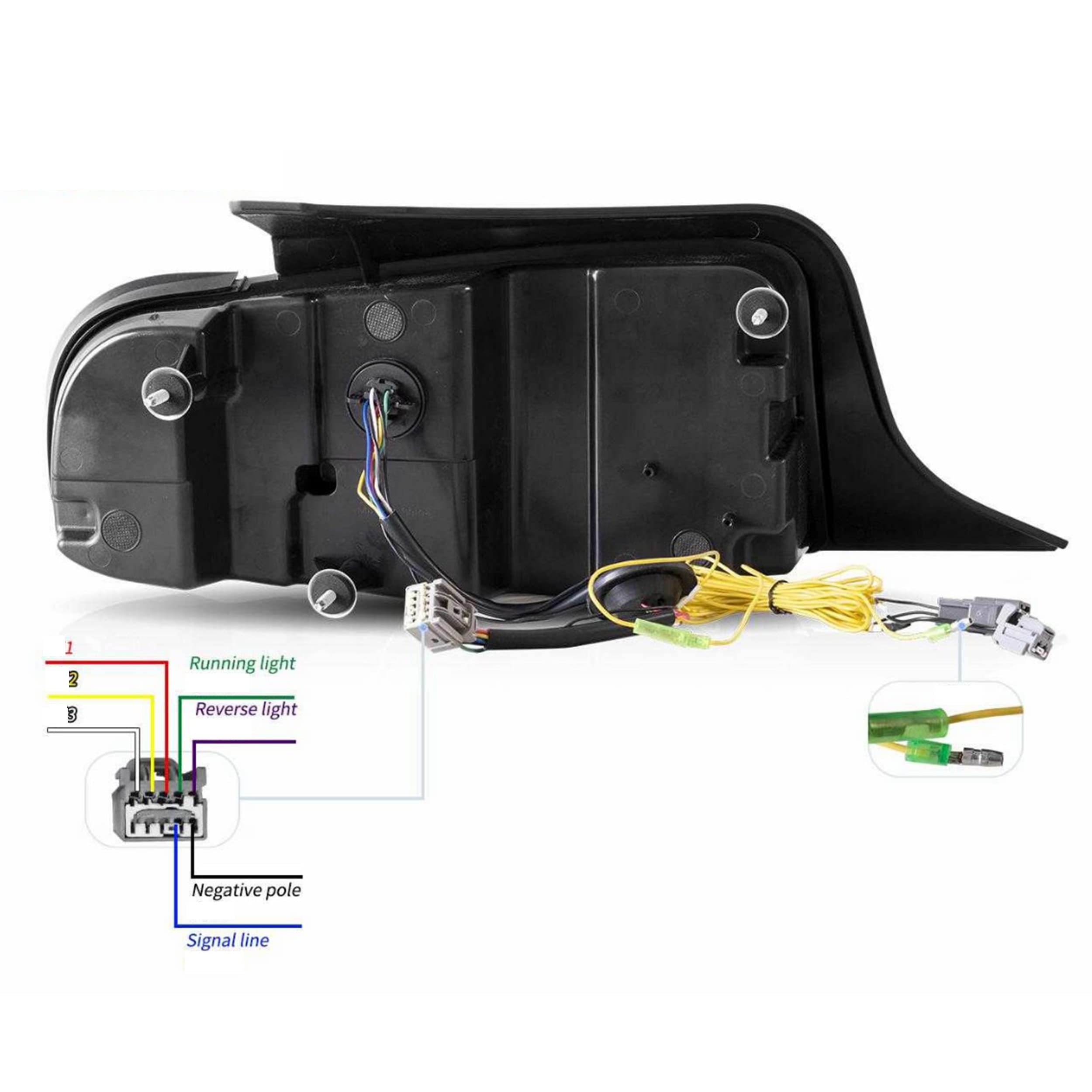 VLAND LED Tail Lights Assembly for Ford Mustang 2010-2012 - Full LED Tail Lamp with Turn Signal - Plug & Play Replacement - Perfect for Night Driving & Car Customization