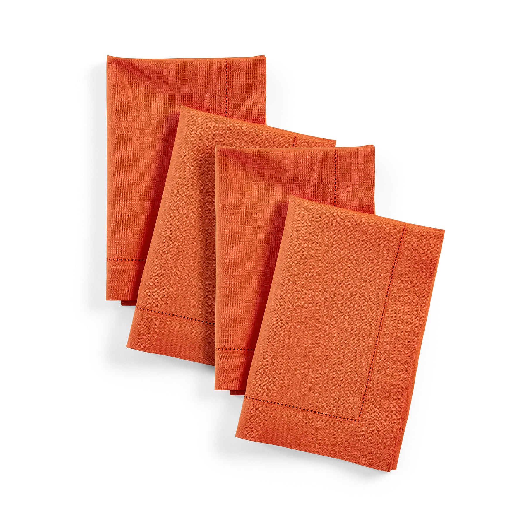 Premium Cotton Linen Hemstitch Napkins Set - 100% Natural Fabric Dinner Napkins for Formal Dining, Wedding, and Special Occasions - Elegant Table Decor for Restaurants and Home Entertaining