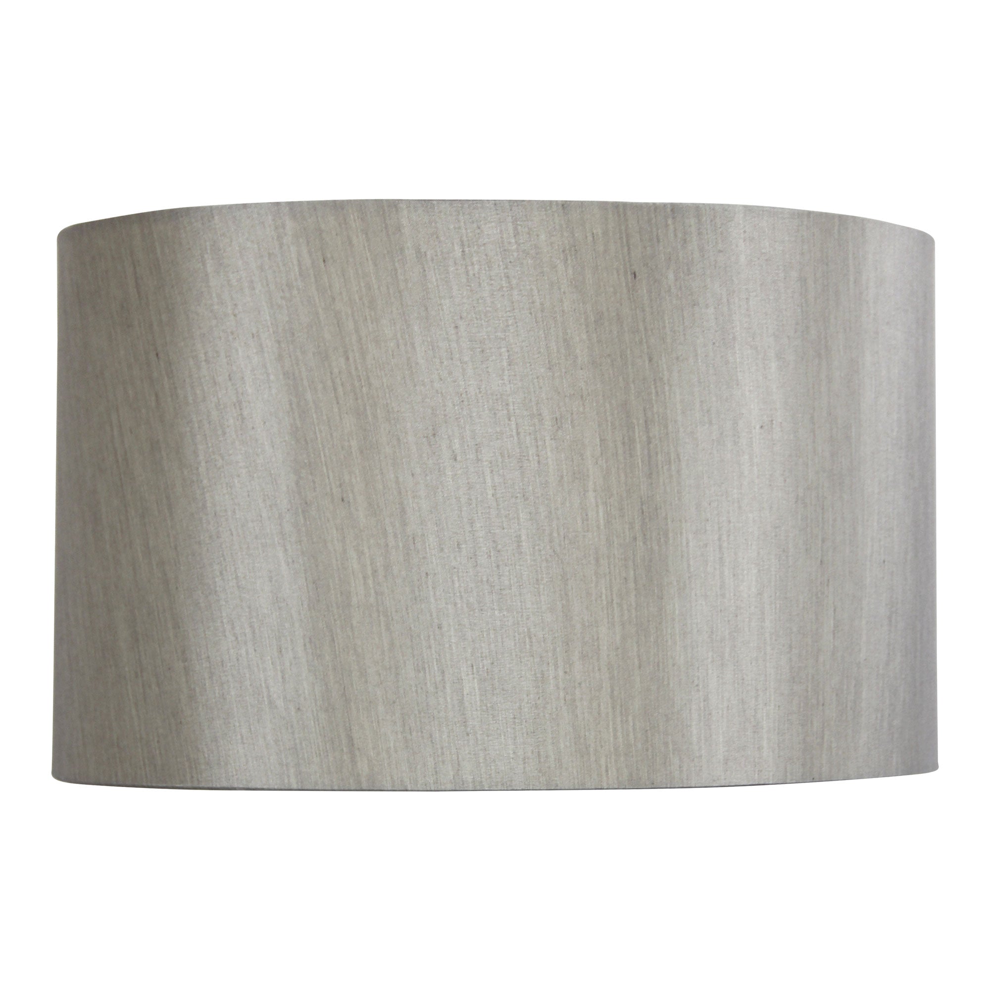 50cm Drum Satin Silver Shade Lamp - Modern Ceiling Light Fixture for Living Room, Bedroom & Dining Room Decor